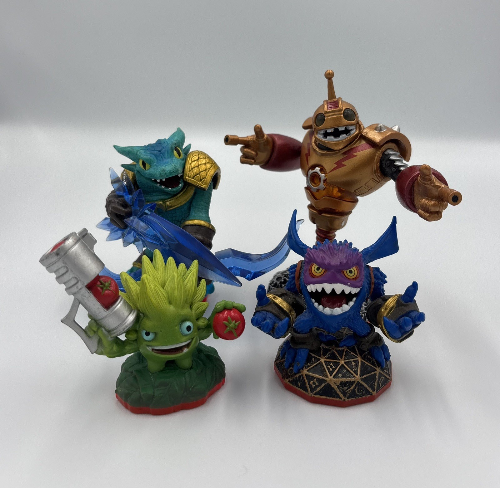 Skylanders Trap Team Toy Lot Snap Shot Bouncer Food Fight Fizzy Frenzy Pop Fizz