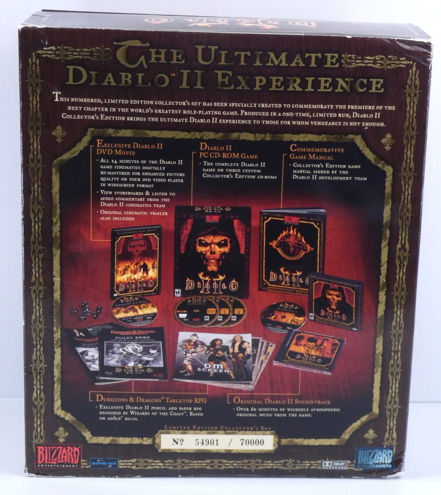 Diablo II COLLECTOR’S EDITION #54901 / 70000 New Factory Sealed (Good-Very Good)