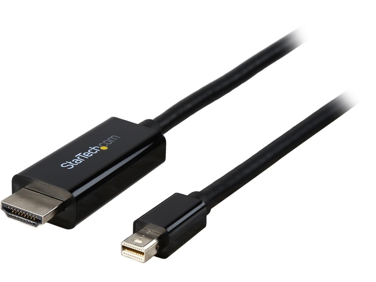 StarTech.com Model MDP2HDMM1MB Mini DisplayPort to HDMI converter cable – 4K