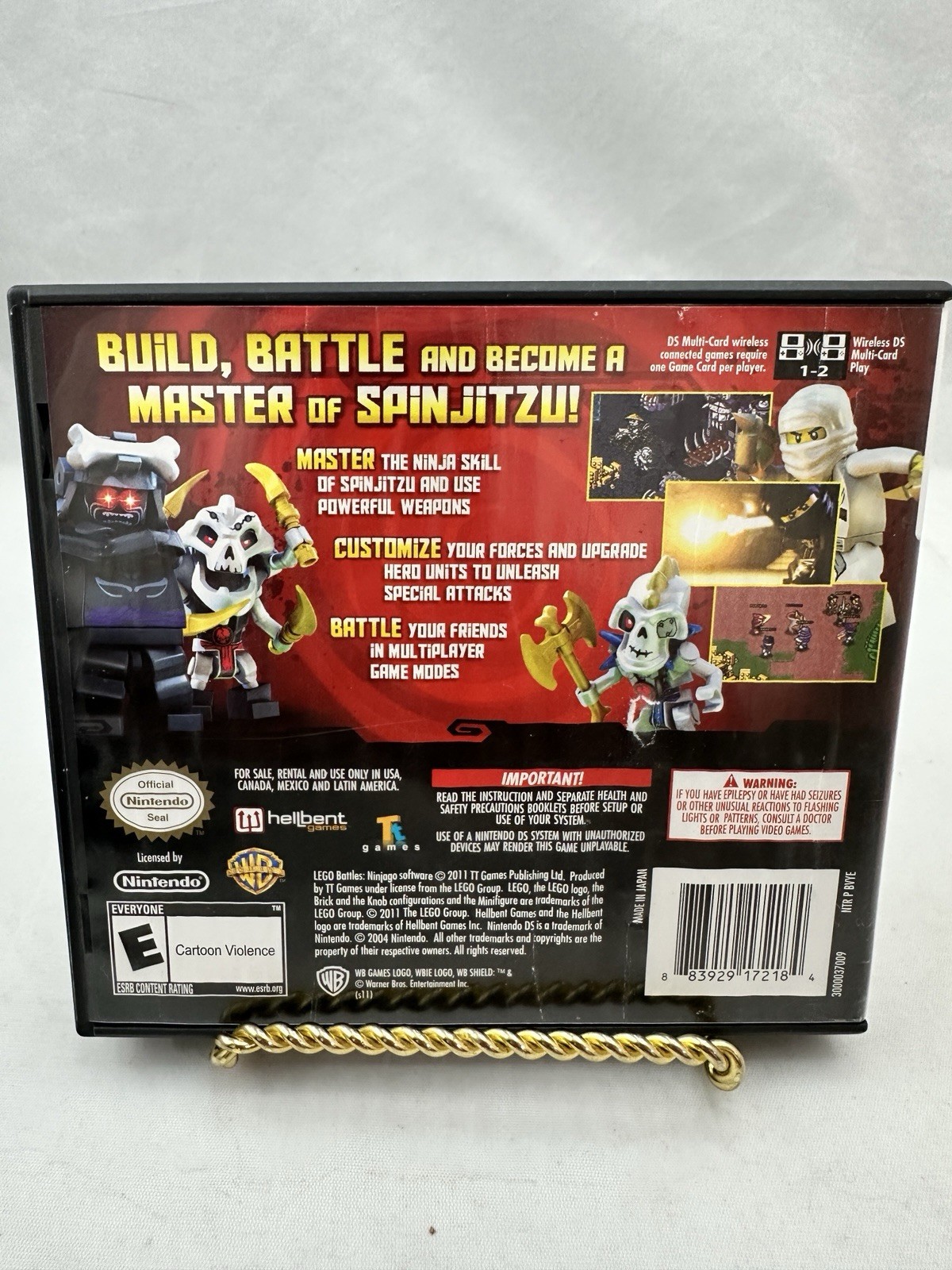 Nintendo DS – LEGO Battles: Ninjago – Complete in Box w/ Manual – Tested