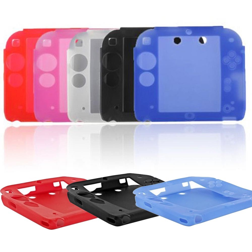 Protective Soft Silicone Rubber Gel Skin Case Cover for Nintendo 2DS Dustproof
