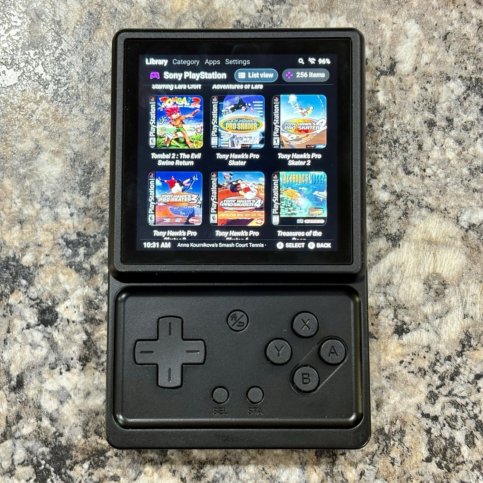 Anbernic RG Rotate, Retro Gaming Handheld, 128GB Card, Loaded Ready To Play
