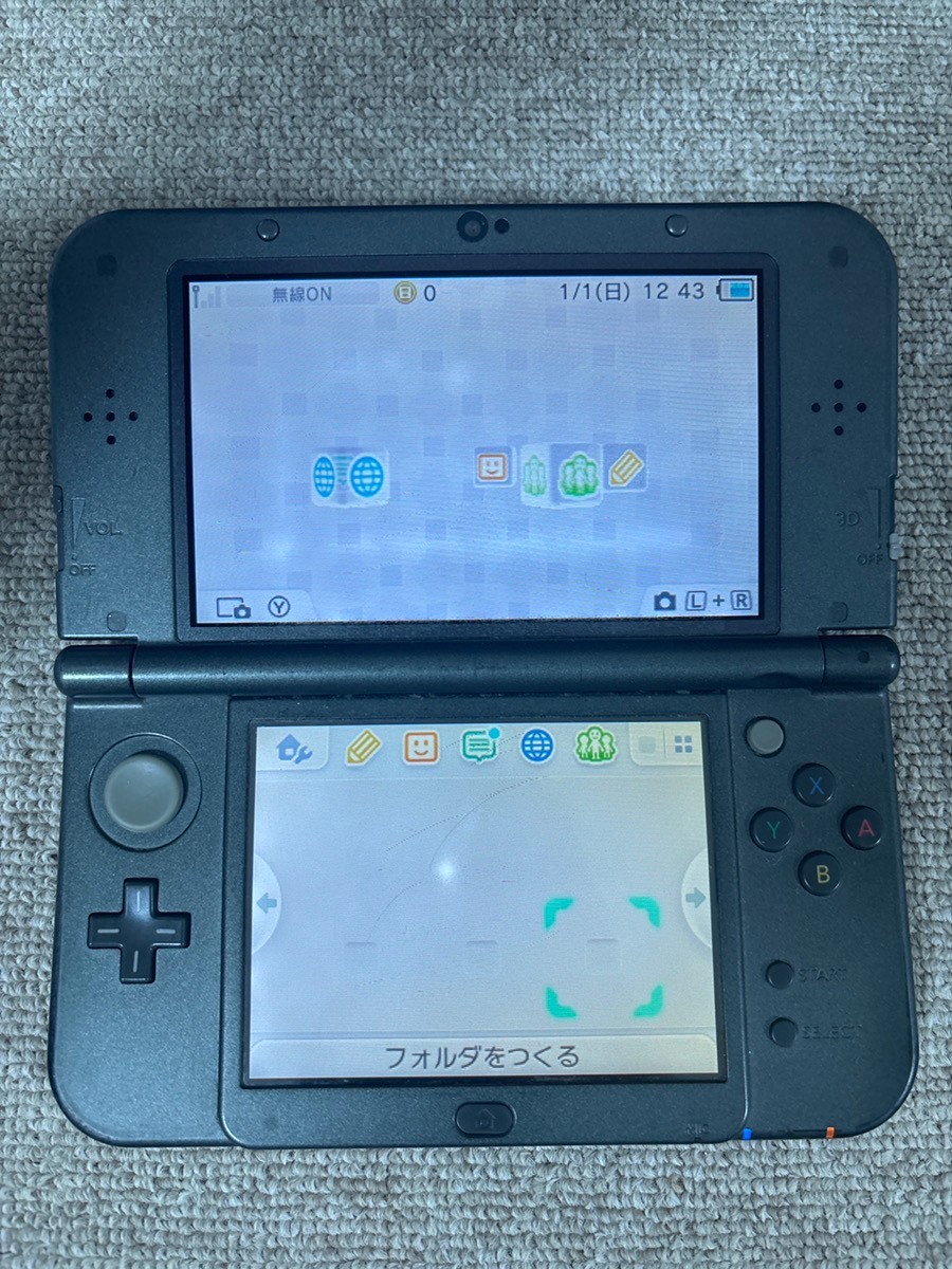 New 3DS LL XL Metalic black Japan Nintendo Console region Japanese B27