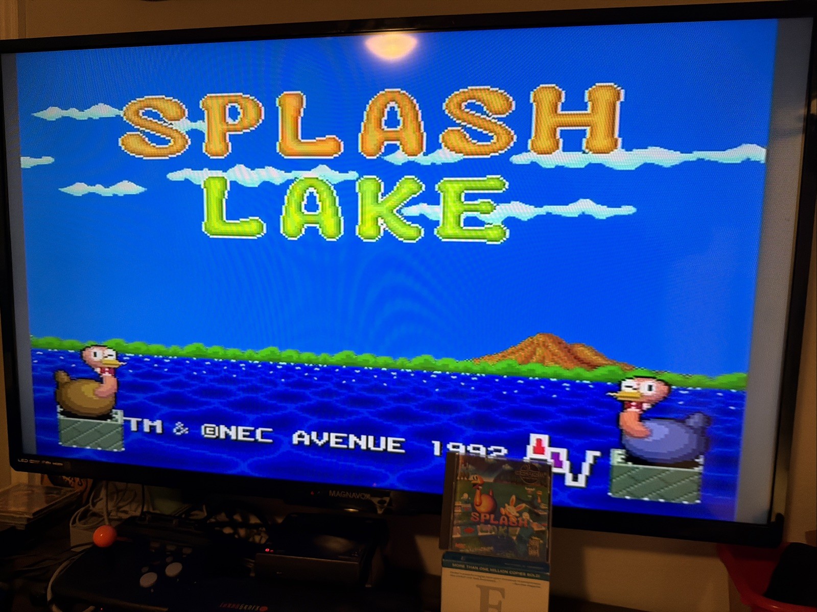 Splash Lake TurboGrafx-16 CD PC Engine Tested Complete CIB