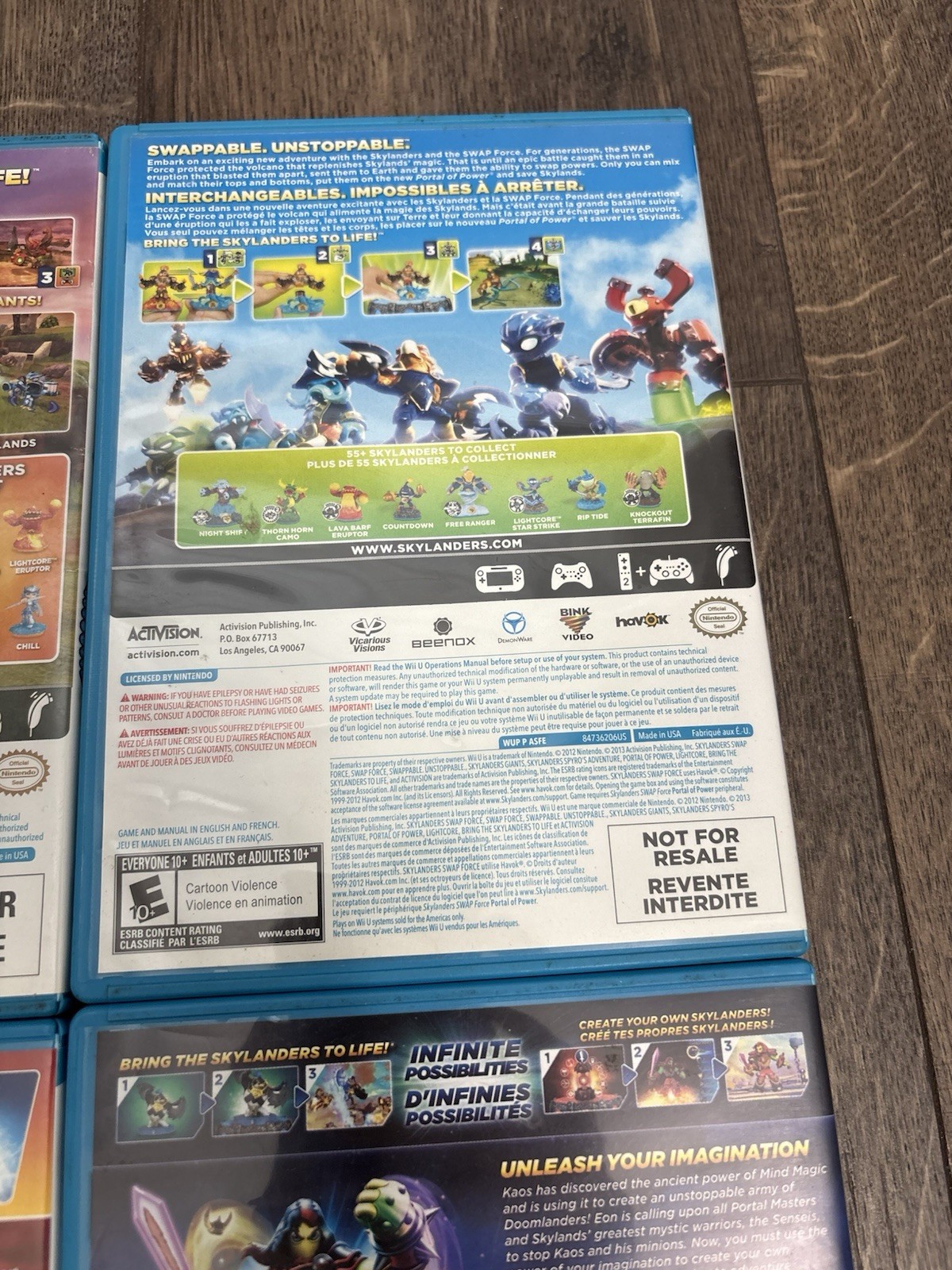 Skylanders Wii U 6 Game Lot – Spyro, Giants, Swap Force, Trap Team, Imaginators
