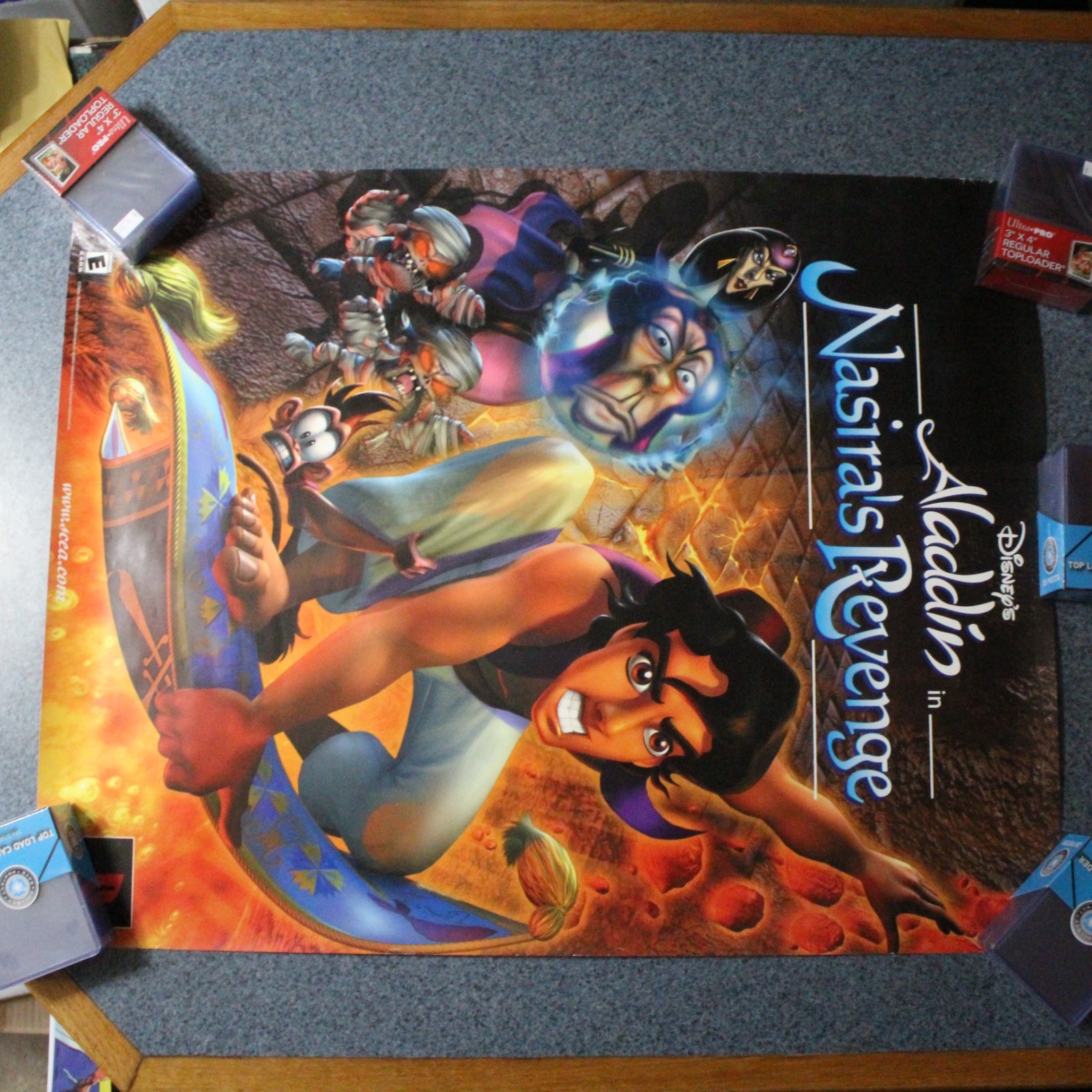 PROMO POSTER RARE Disney’s Aladdin in Nasira’s Revenge Sony PlayStation 1 2001