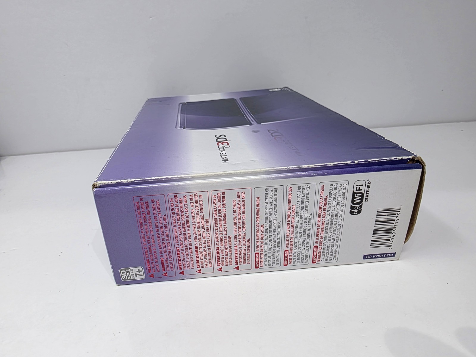 Nintendo 3DS Handheld Console Midnight Purple (Complete in Box Cib) * NTSC-USA