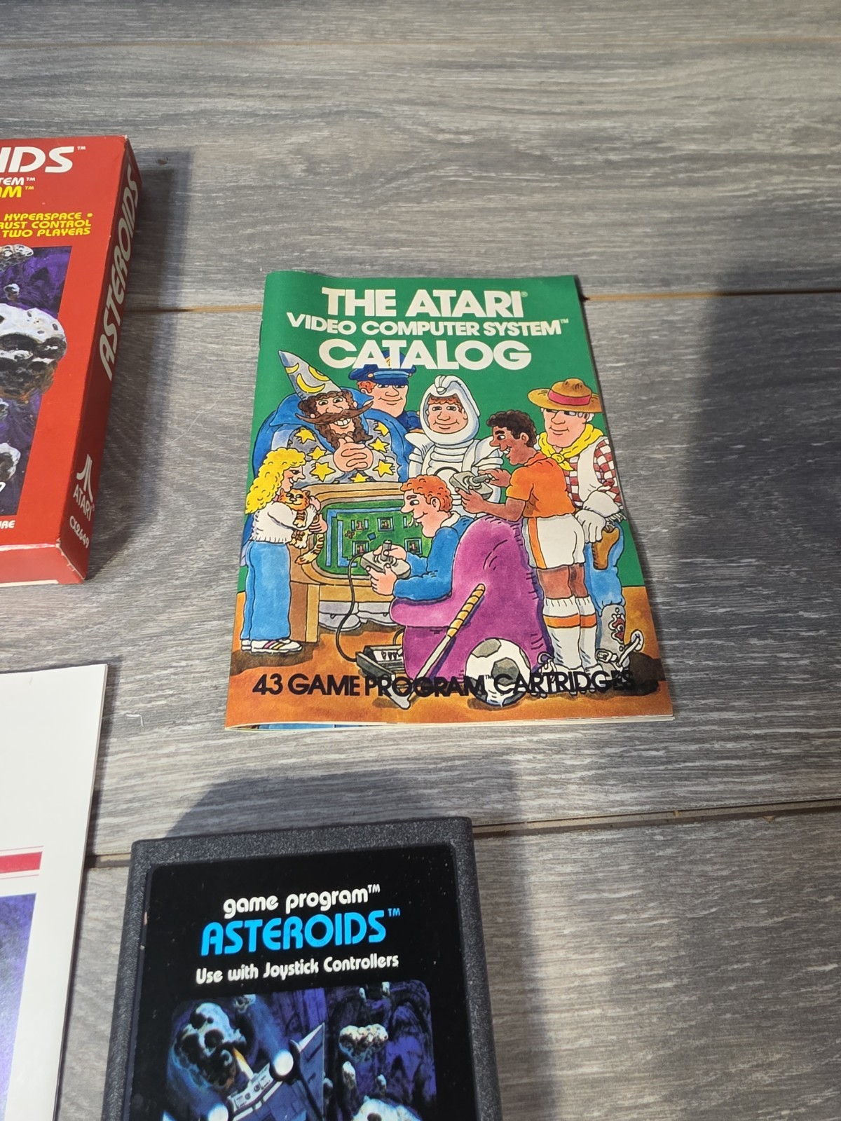 Asteroids (Atari 2600, 1981) w/ Box Manual Tested CIB Complete In Box- [Tested]