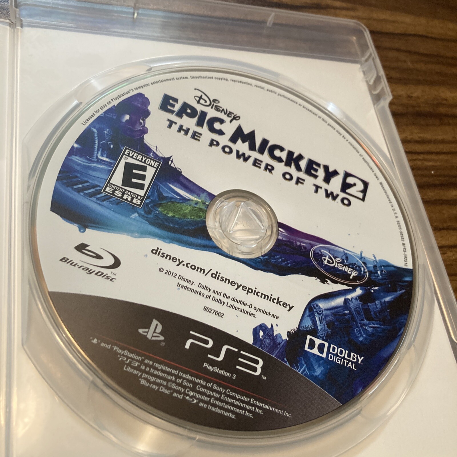PS3 DISNEY EPIC MICKEY 2 THE POWER OF TWO Not For Resale Edition