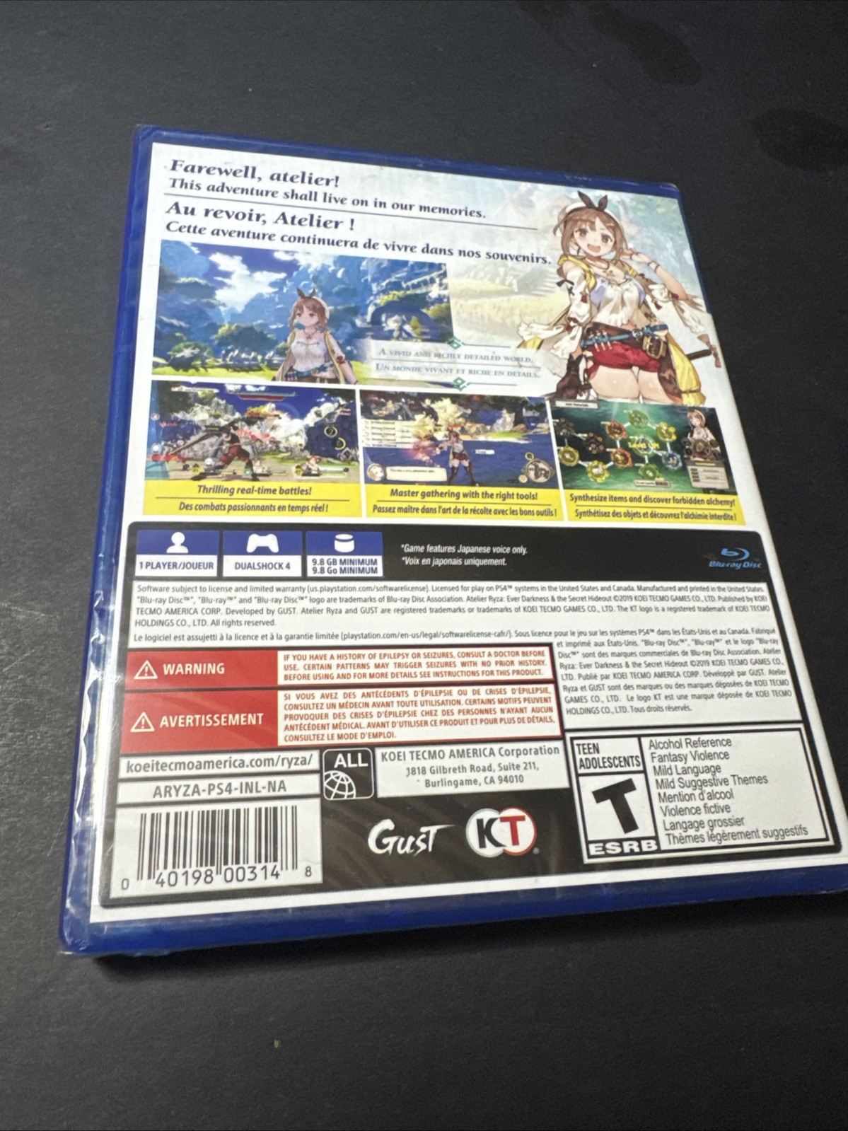 Atelier Ryza: Ever Darkness & the Secret Hideout – Sony PlayStation 4 PS4 – New