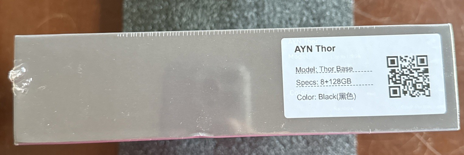 AYN Thor Base 8 GB – 128 GB Storage Black-New Sealed