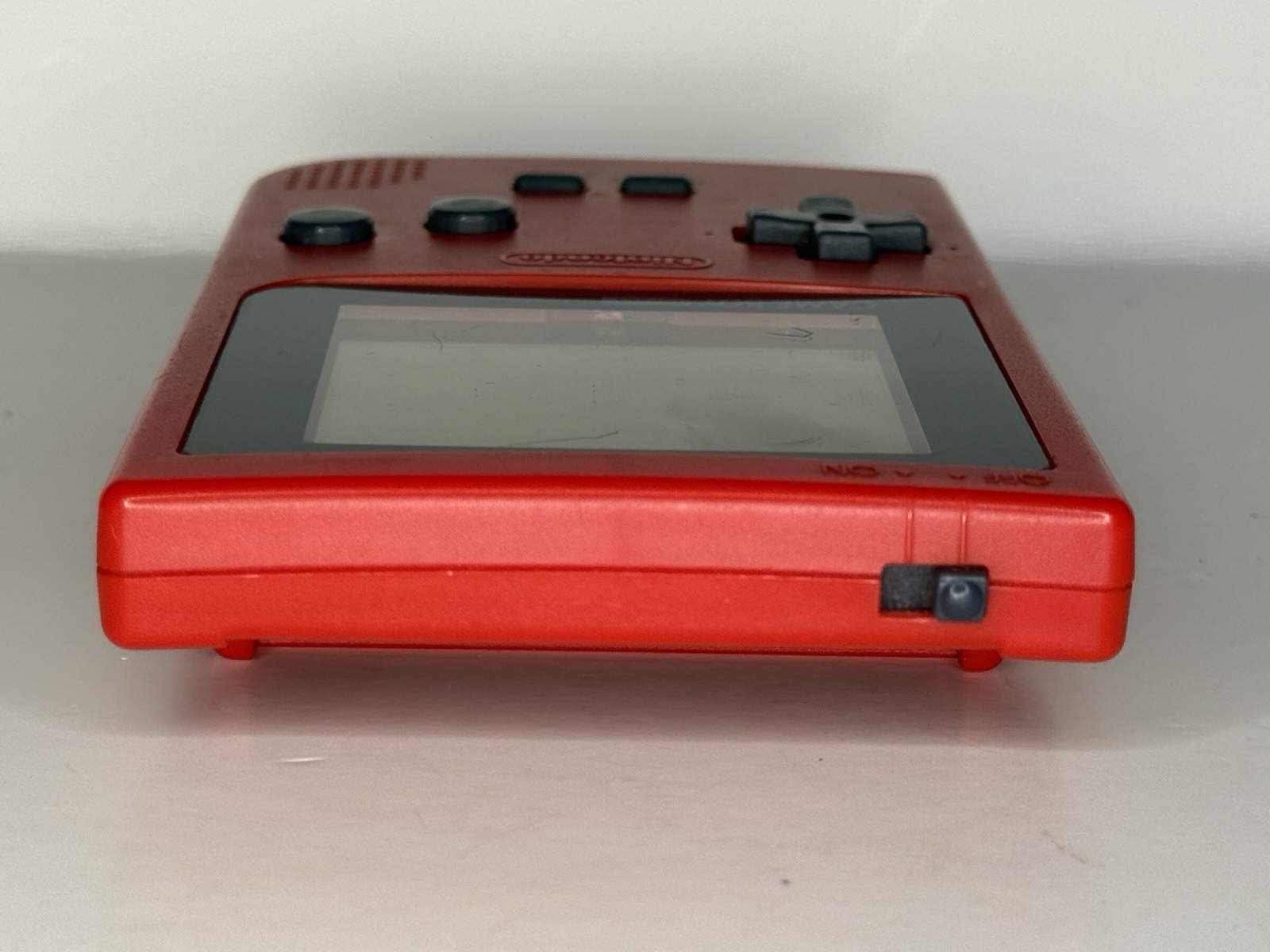 Original Nintendo Game Boy Pocket Red Handheld System w/ Headphone Jack