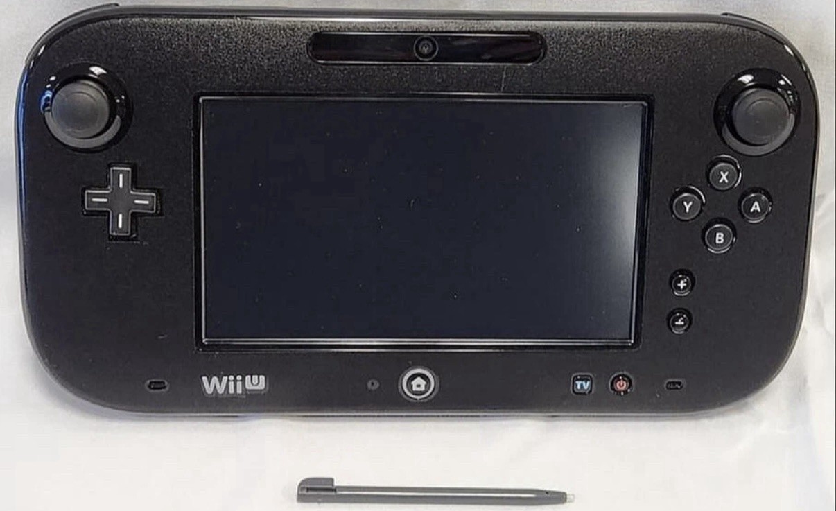 Nintendo Wii U Black GAMEPAD w/ Charger + Charging Dock Bundle WiiU WUP-010 US