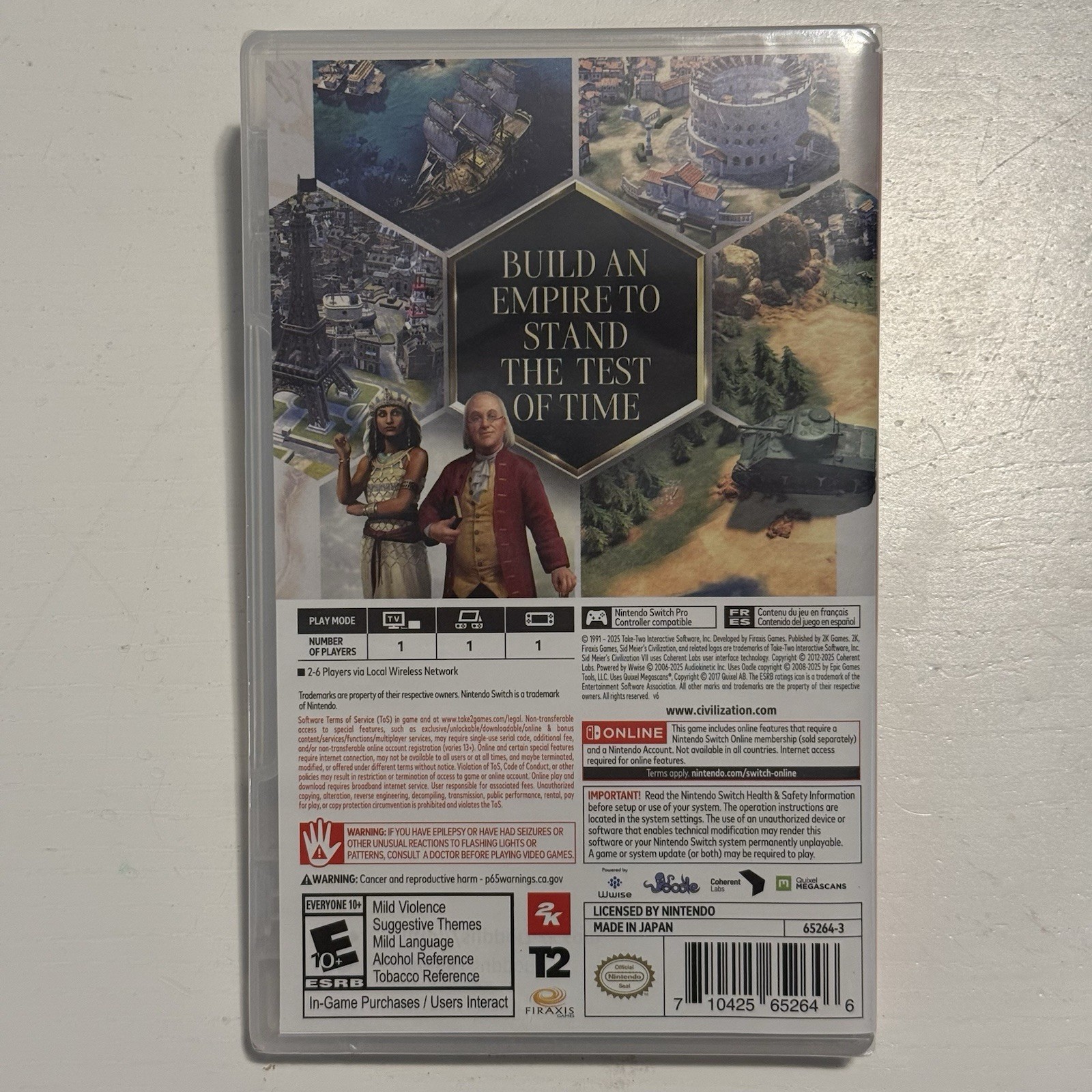 Sid Meier’s Civilization VII (Nintendo Switch, 2025) – Brand New, Sealed
