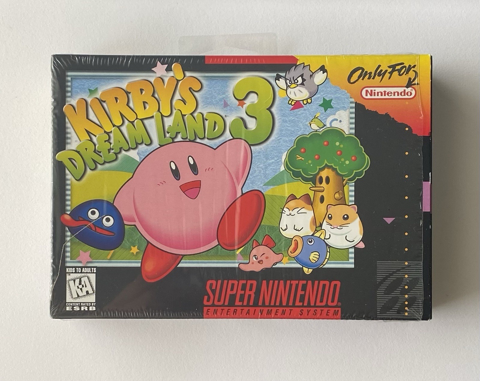 Super Nintendo Entertainment System – SNES – Rare Game – Kirby’s Dream Land 3 —