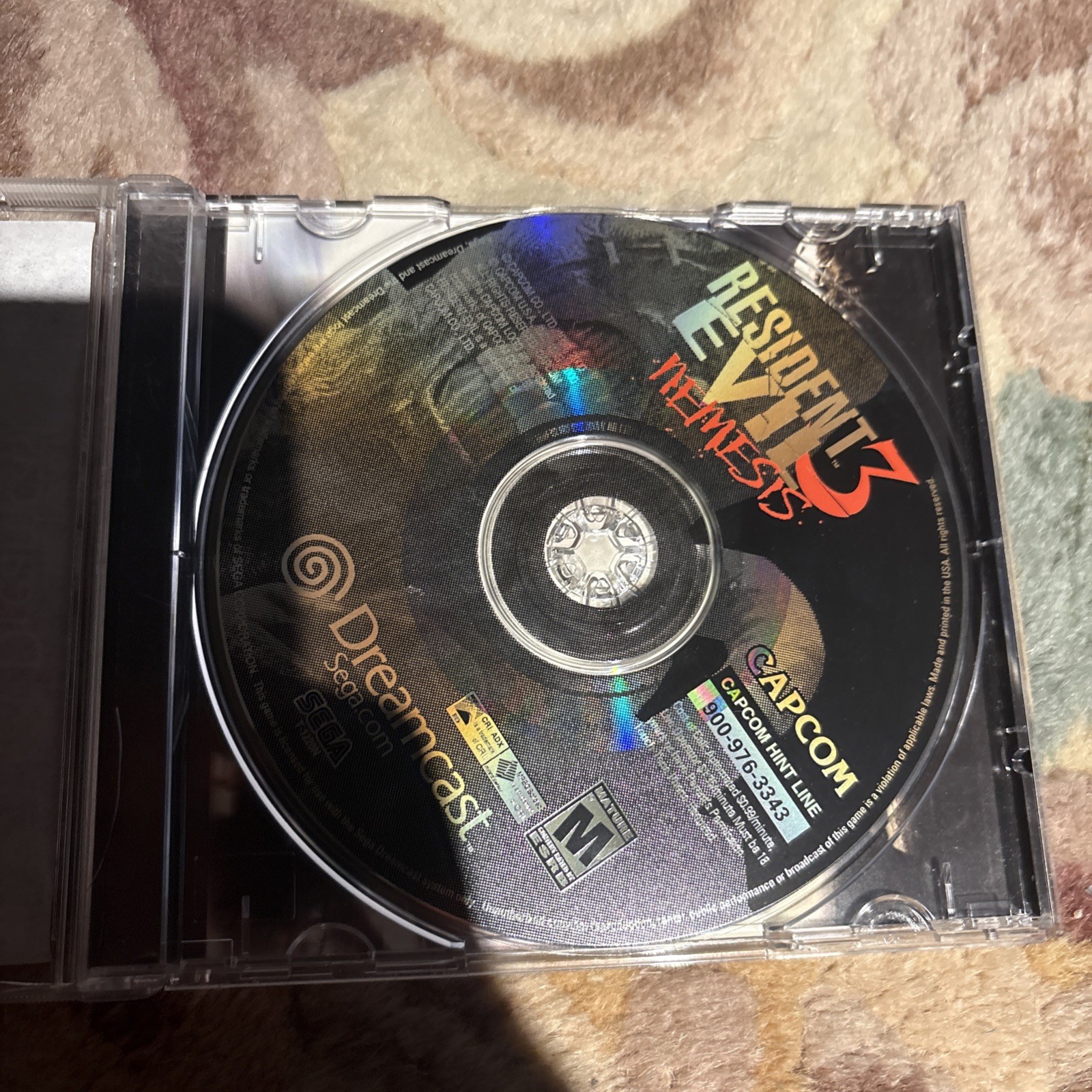 Resident Evil 3 Nemesis Sega Dreamcast Tested Working No Manual RE3