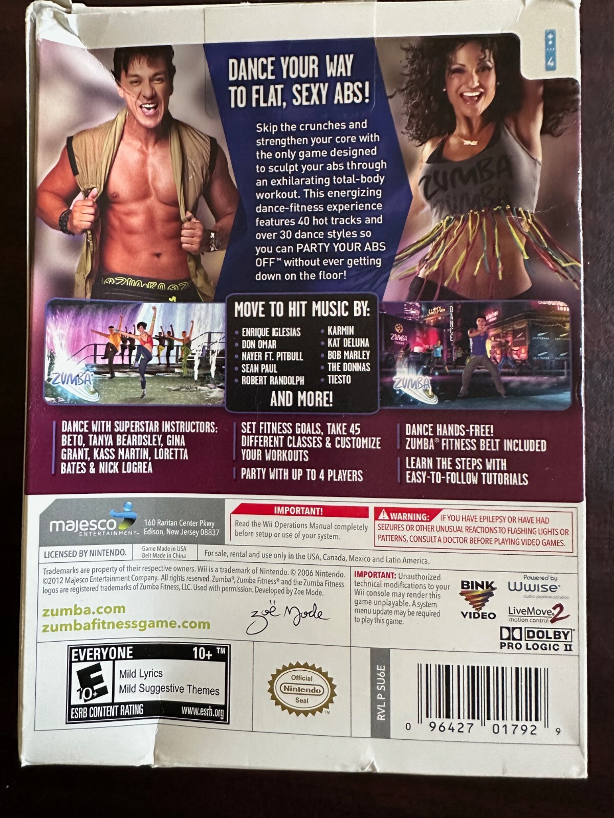 Zumba Fitness Core (Nintendo Wii, 2012)