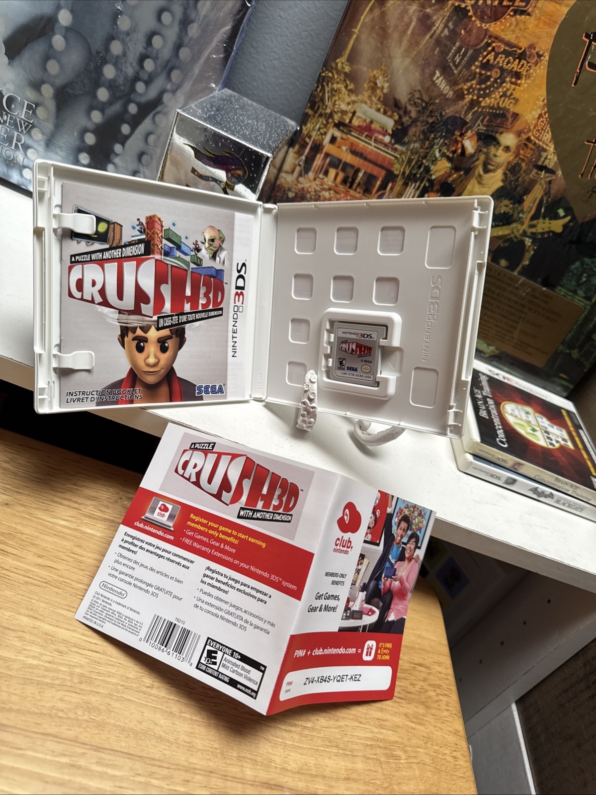 Crush3D (Nintendo 3DS) *CIB COMPLETE!! ~ 2012 Sega Hybrid 3D Platformer Nintendo