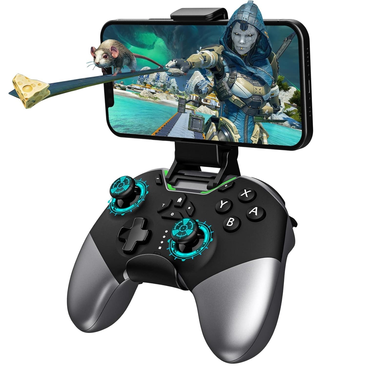 Bluetooth Controller for Switch/PC/iPhone/Android/Apple Arcade MFi Games/TV/S…