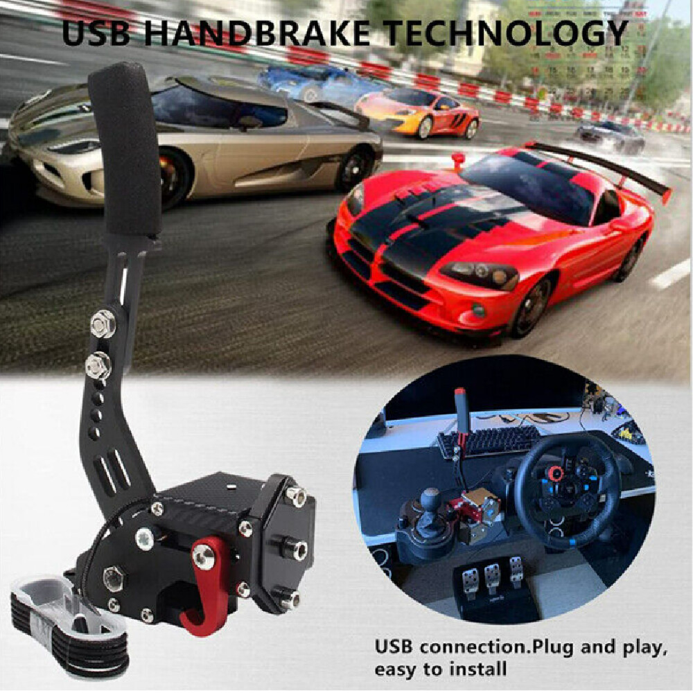 USB Handbrake For Logitech G29 PC Hall Sensor Rally SIM Racing Games T300 T500