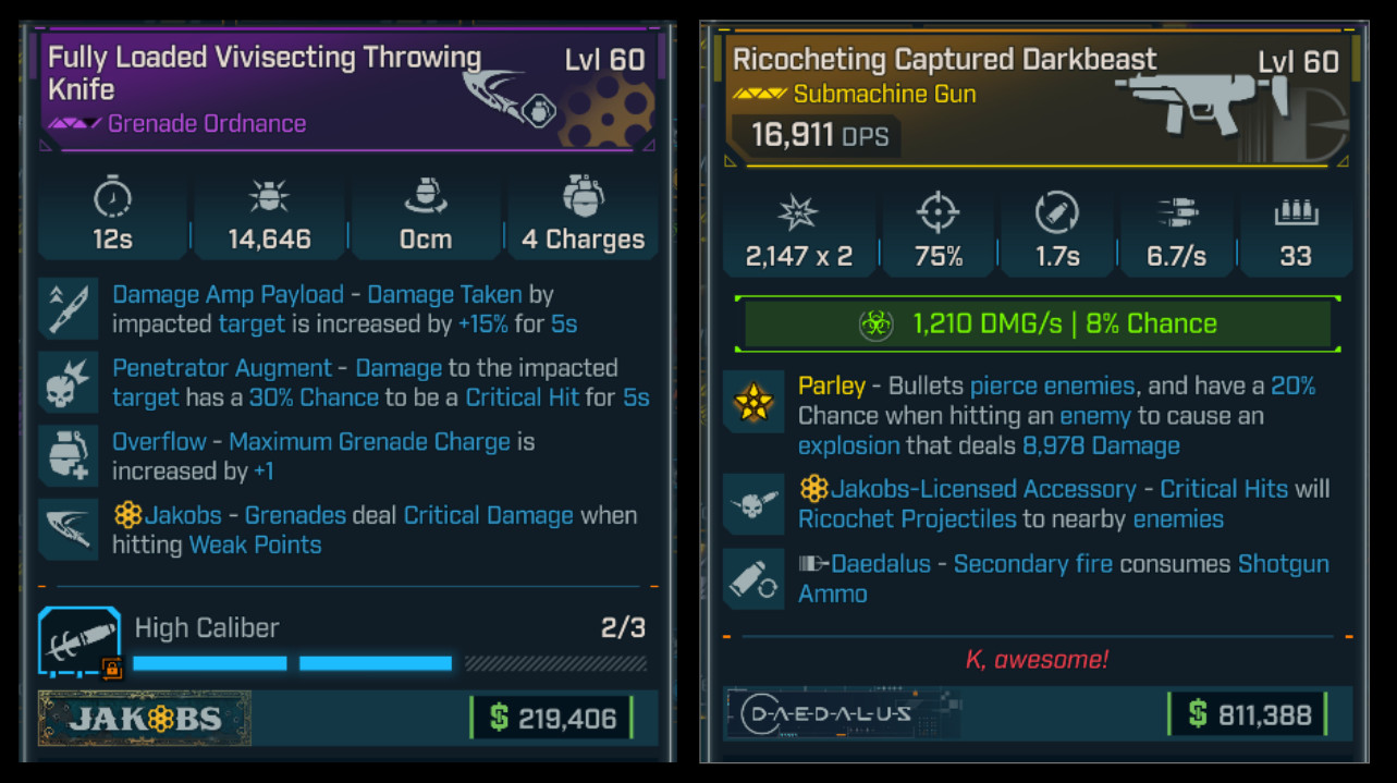 Borderlands 4⭐GLOAMRE4PER C4SH⭐FULL MOXSY BUILD⭐12 OR 20 ITEMS + PICK 2 FREE⭐