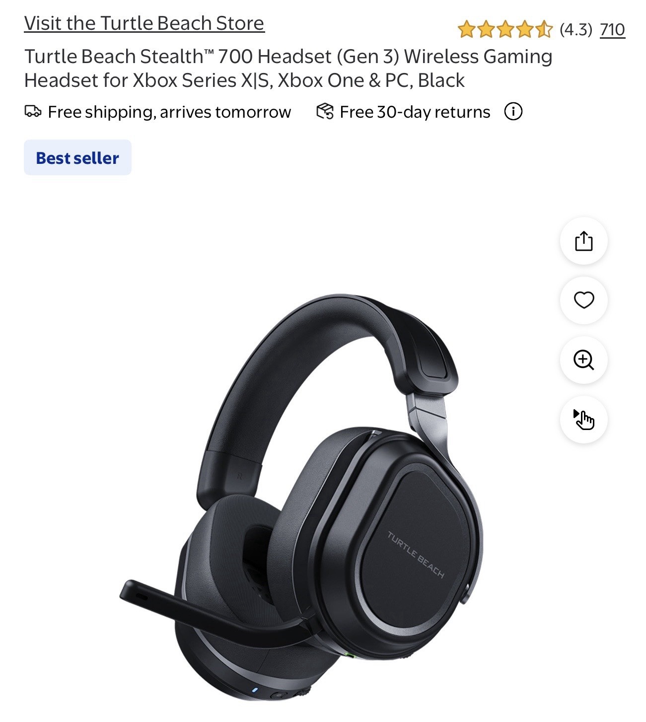 Turtle Beach Stealth 700 Gen 2 MAX Ear-Cup (Over the Ear) Headsets, Black *READ*