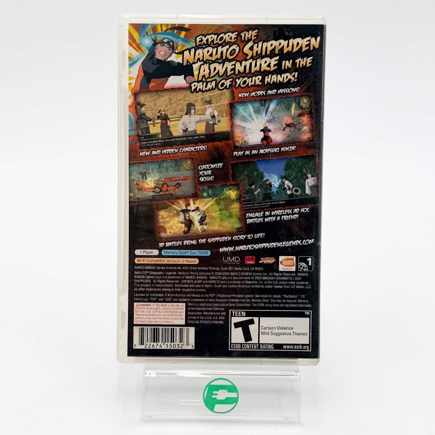 Naruto Shippuden Legends: Akatsuki Rising (Sony PlayStation Portable PSP, 2009)