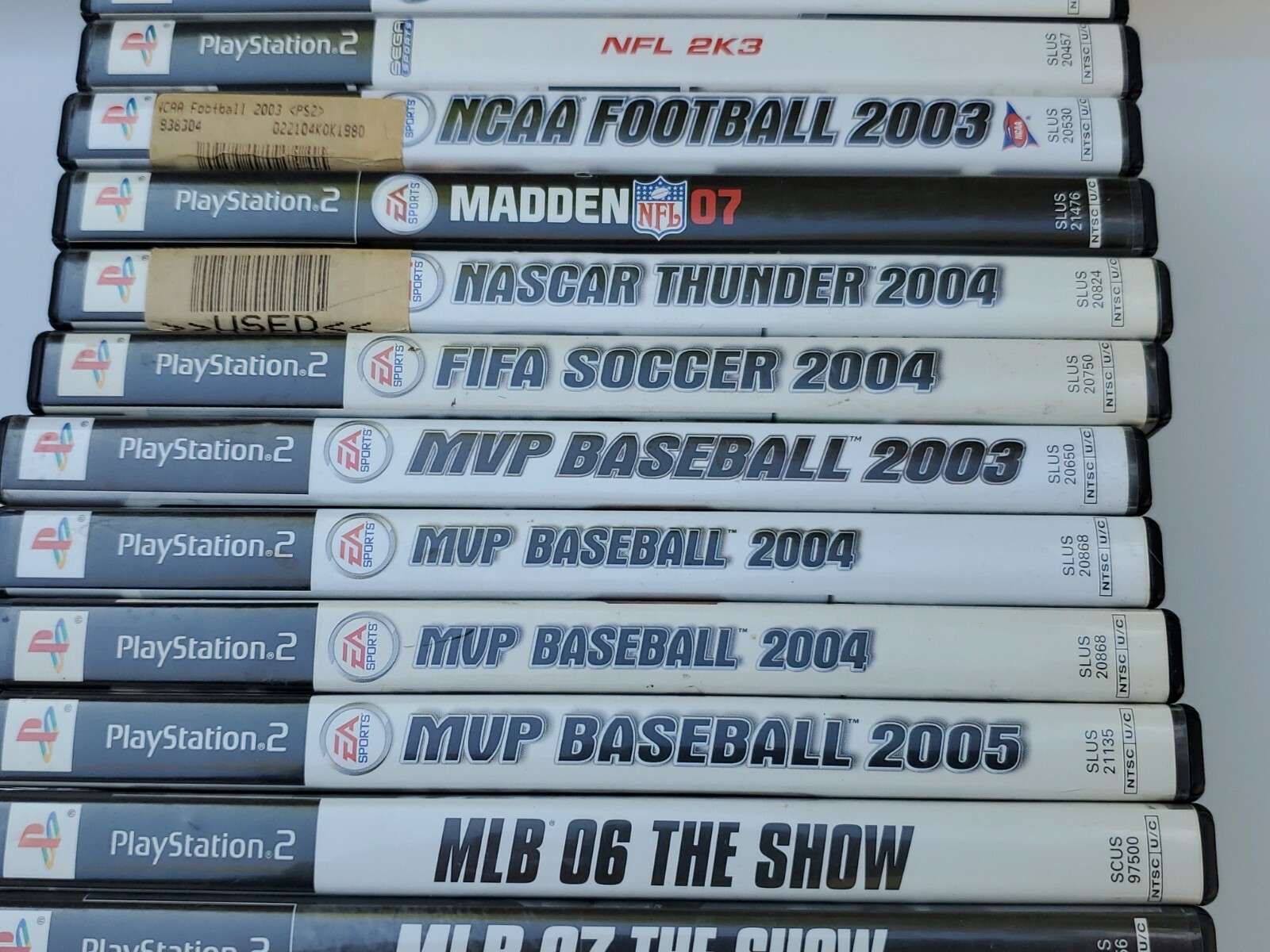 Vtg Video Game Mixed Lot Playstation PS2 PS3 PS4 MLB NBA NCAA NFL FIFA Nascar ++