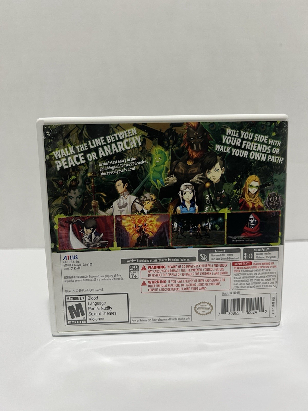Shin Megami Tensei IV Apocalypse (Nintendo 3DS) Complete In Box, Tested
