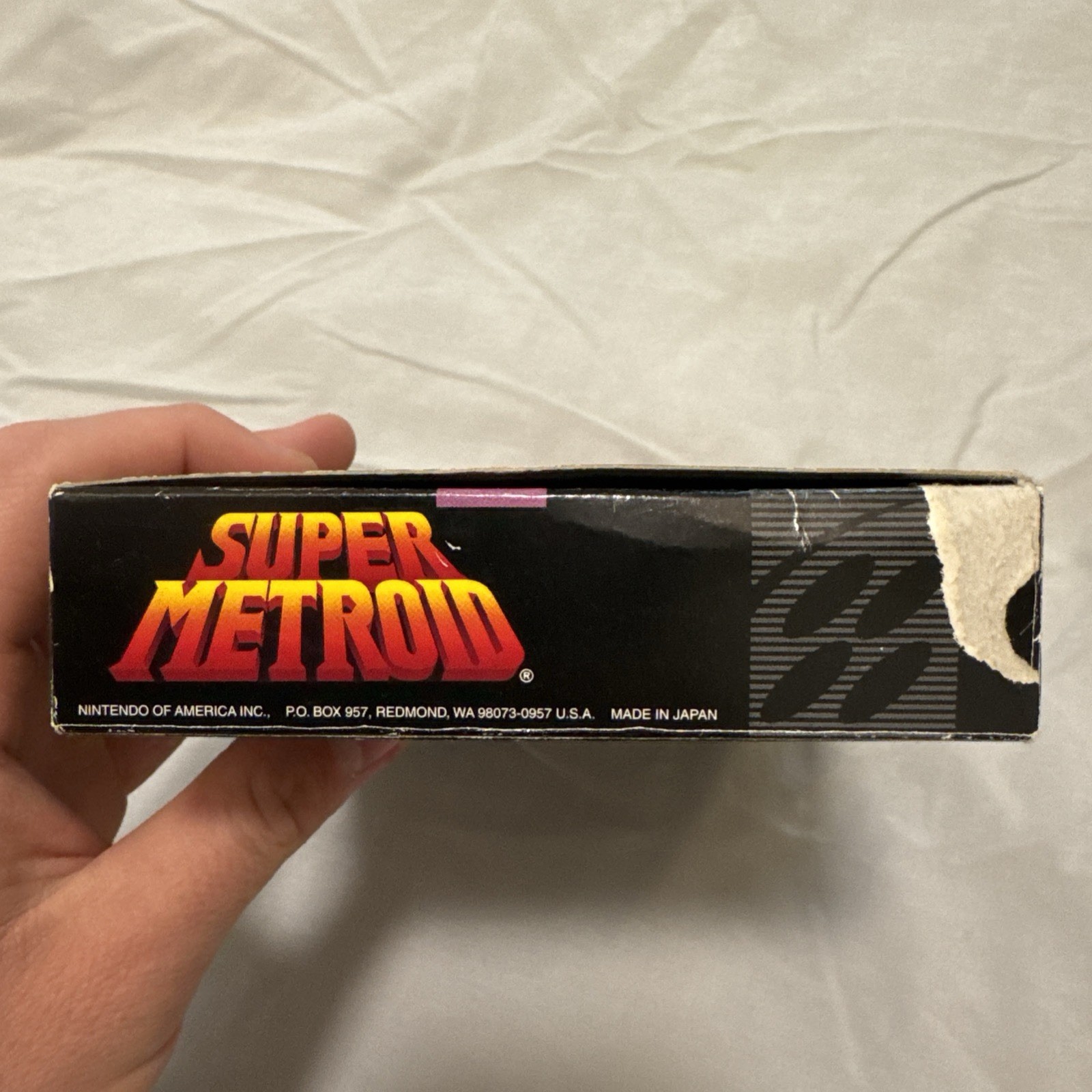 Super Metroid SNES – ORIGINAL BOX, Manual, & Inserts ONLY – NO GAME – Authentic