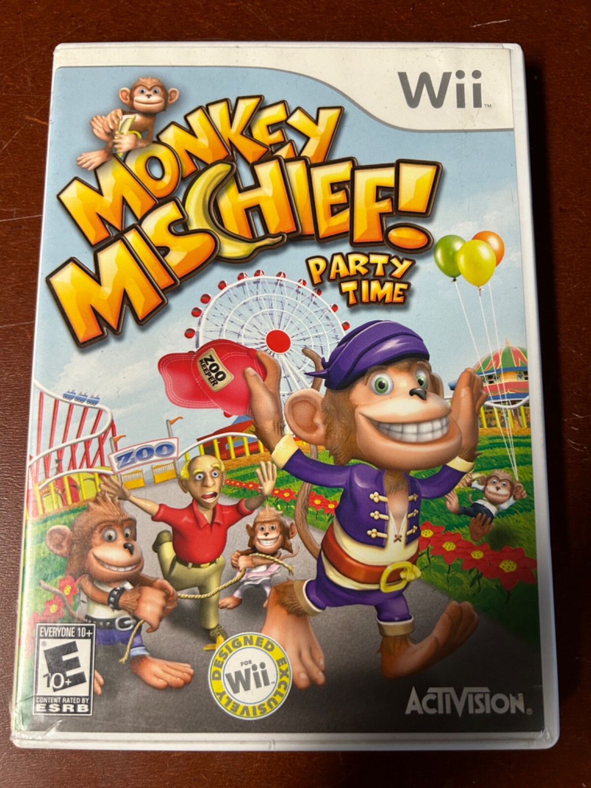 Monkey Mischief Party Time (Nintendo Wii, 2008) Complete Tested