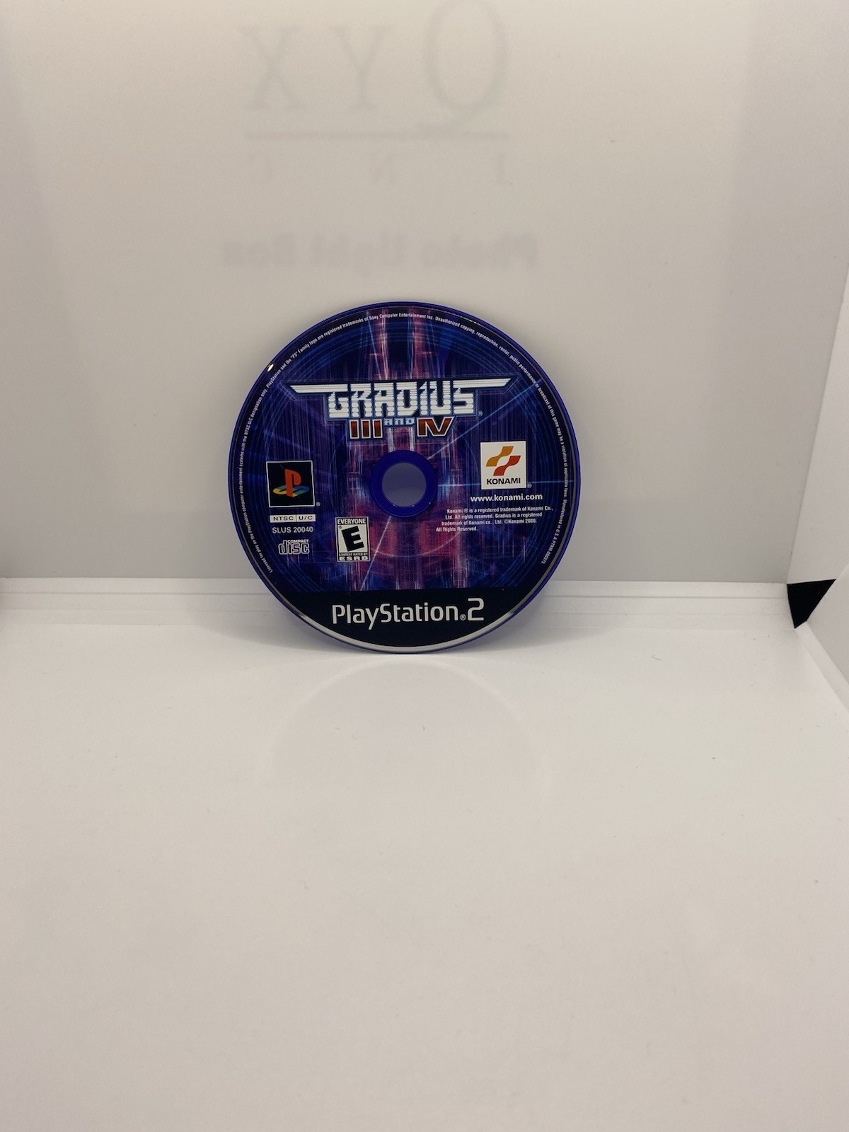 Gradius III and IV [3 and 4] (Sony PlayStation 2, PS2, 2000) Disc Only Tested