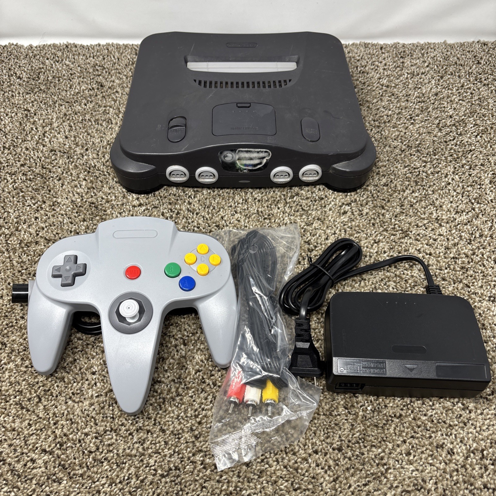 Nintendo 64 N64 Console System Bundle W/ Controller, Cables – Tested Works READ