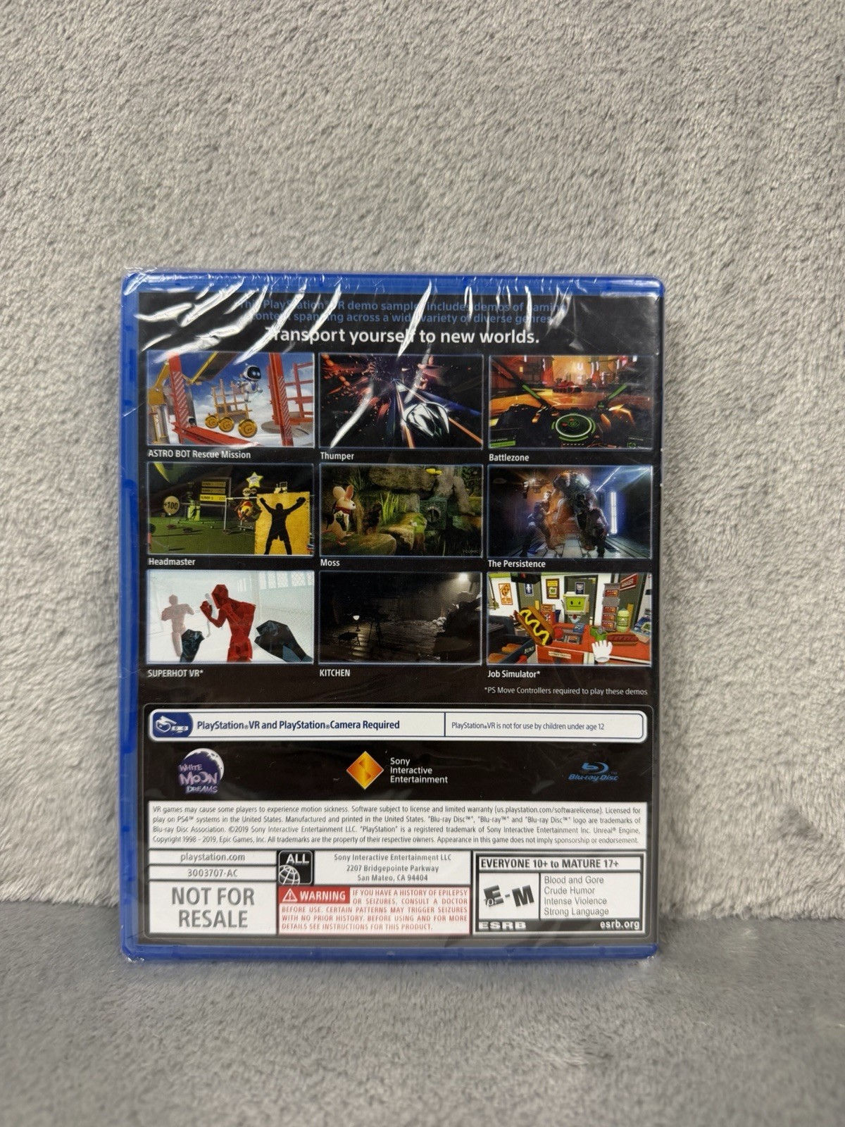 New PlayStation VR Demo Disc 3 Sony PlayStation 4 PS4