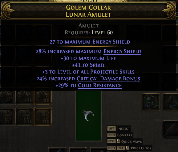 Amulet 3 To Projectile 41 To Spirit Path of Exile 2 Return of the Ancients POE 2