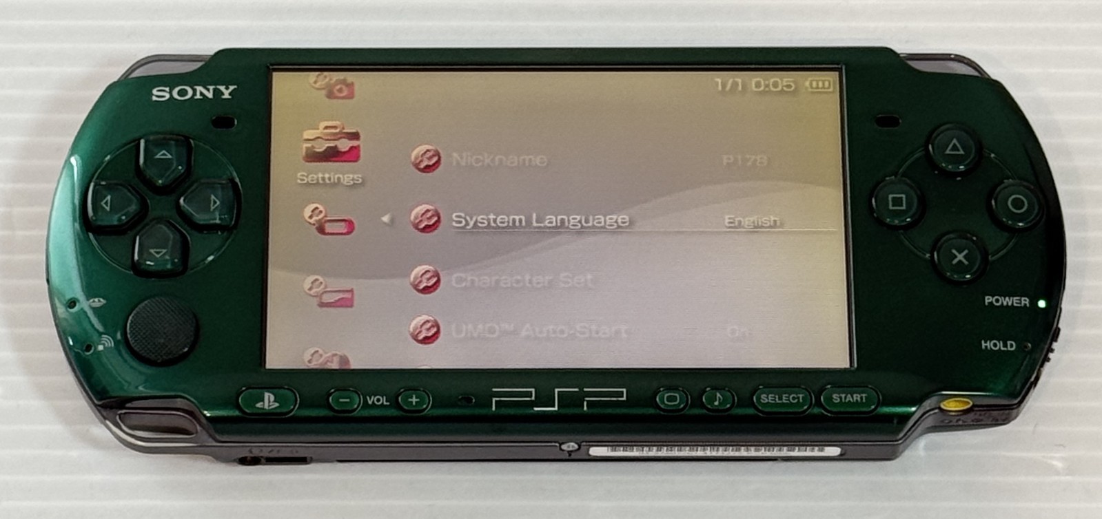 Sony PSP-3000 PSP 3000 Console Green Rare Color Region free w/4GB – Very Good