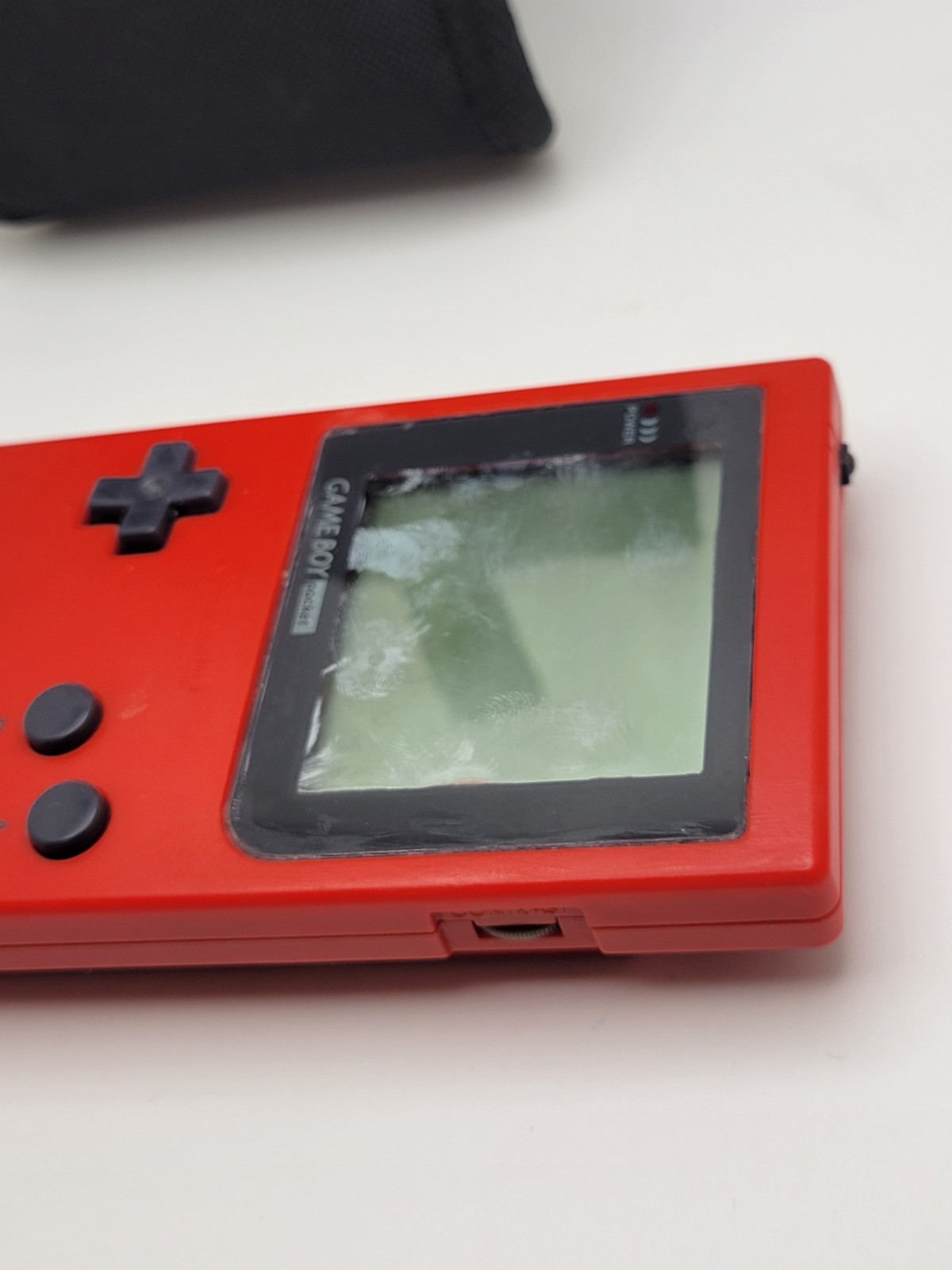 AS IS-Game Boy Pocket Console (MGB-001 / Red) GameBoy – With Case – Read