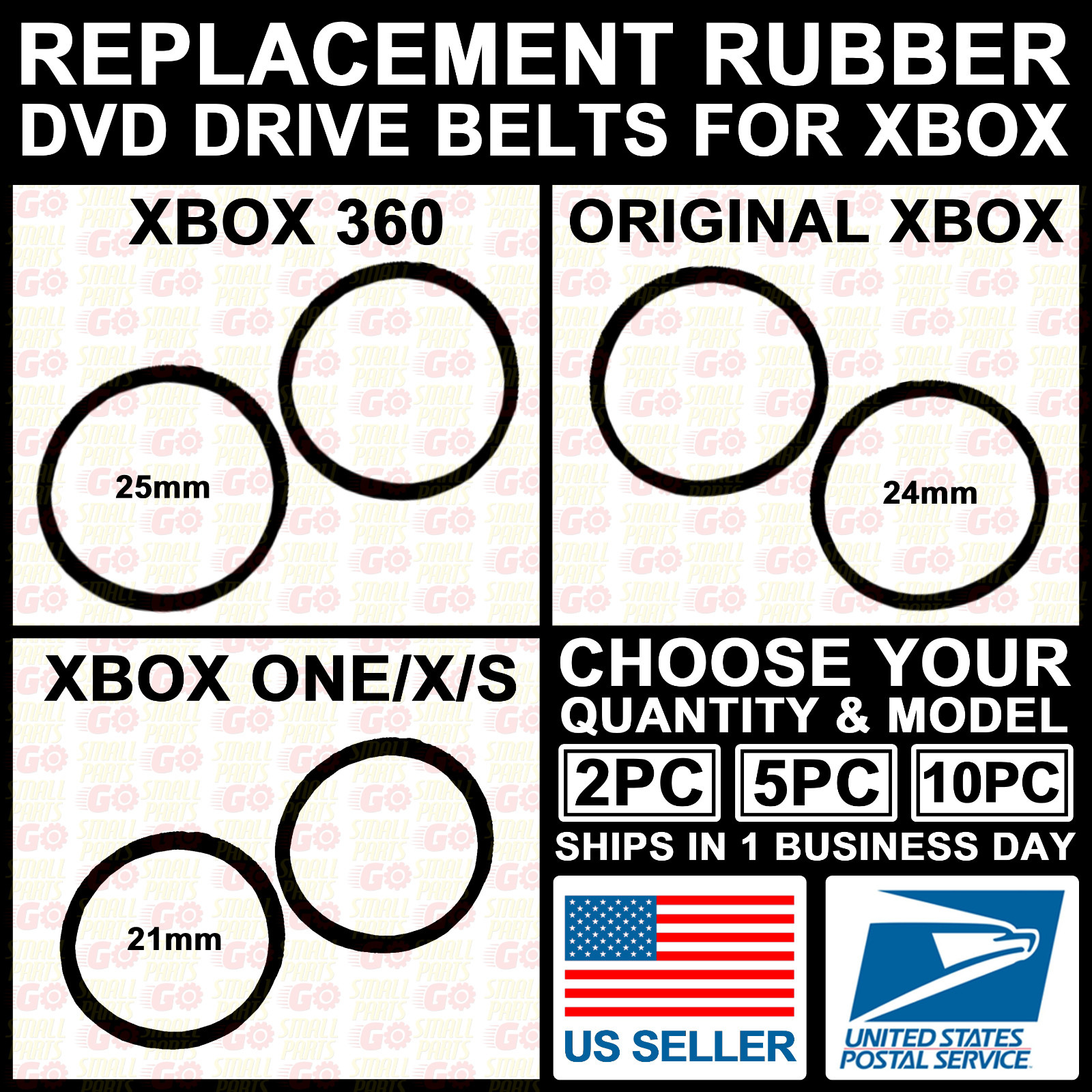 New Replacement Belt Rubber DVD Disk Drive for Original/Xbox/360/S/X/One Repair