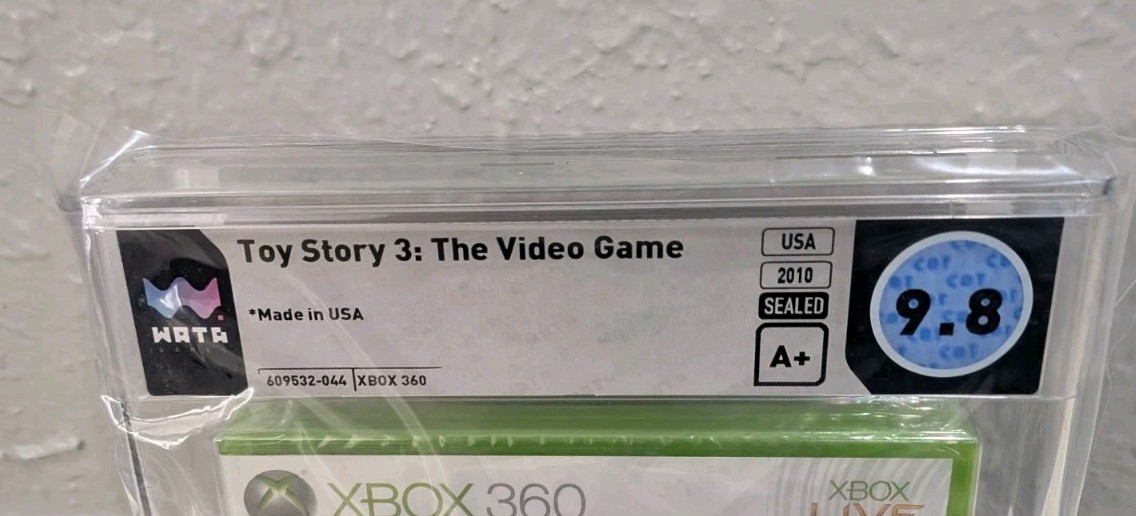 Toy Story 3 Xbox 360 New Sealed Graded WATA 9.8 A+