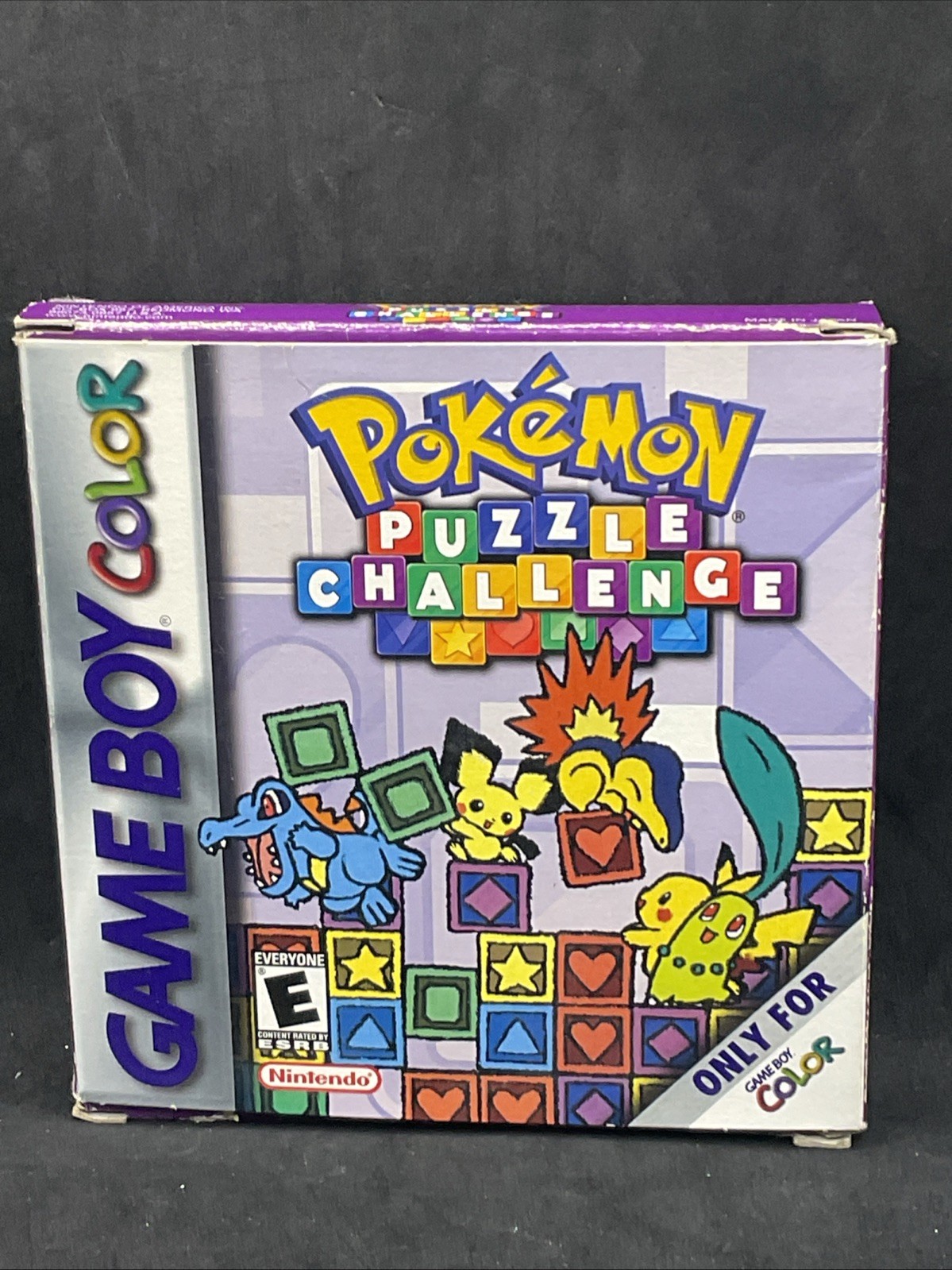 Pokémon Puzzle Challenge (Nintendo Game Boy Color, 2000) Box Only
