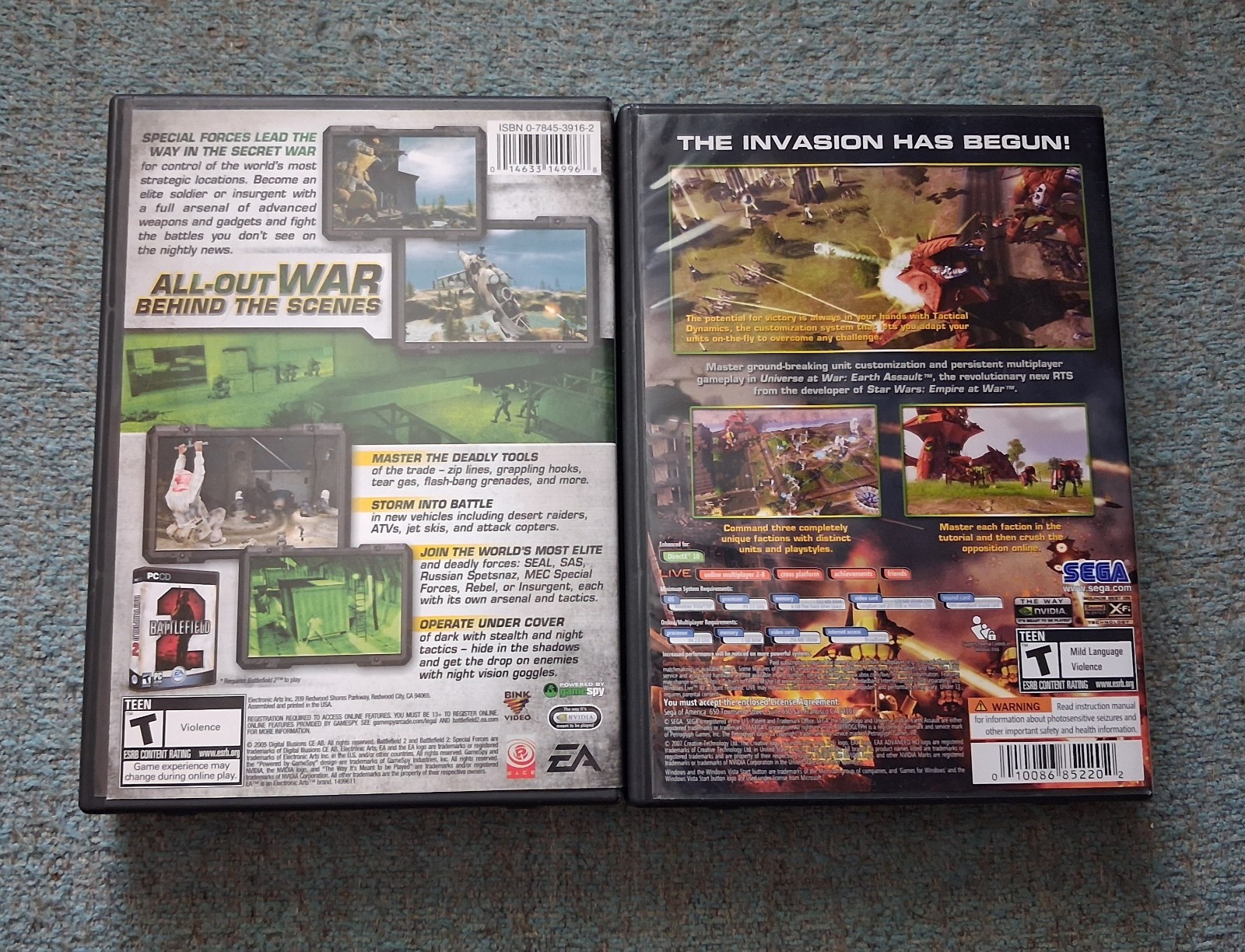 PC Game Lot Big Box 2000s Classic Borderlands Battlefield SpellForce 2 Collector