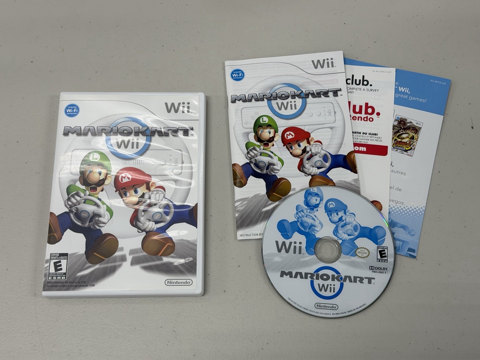 Mario Kart Wii Nintendo Wii Complete CIB Manual Tested Working Authentic