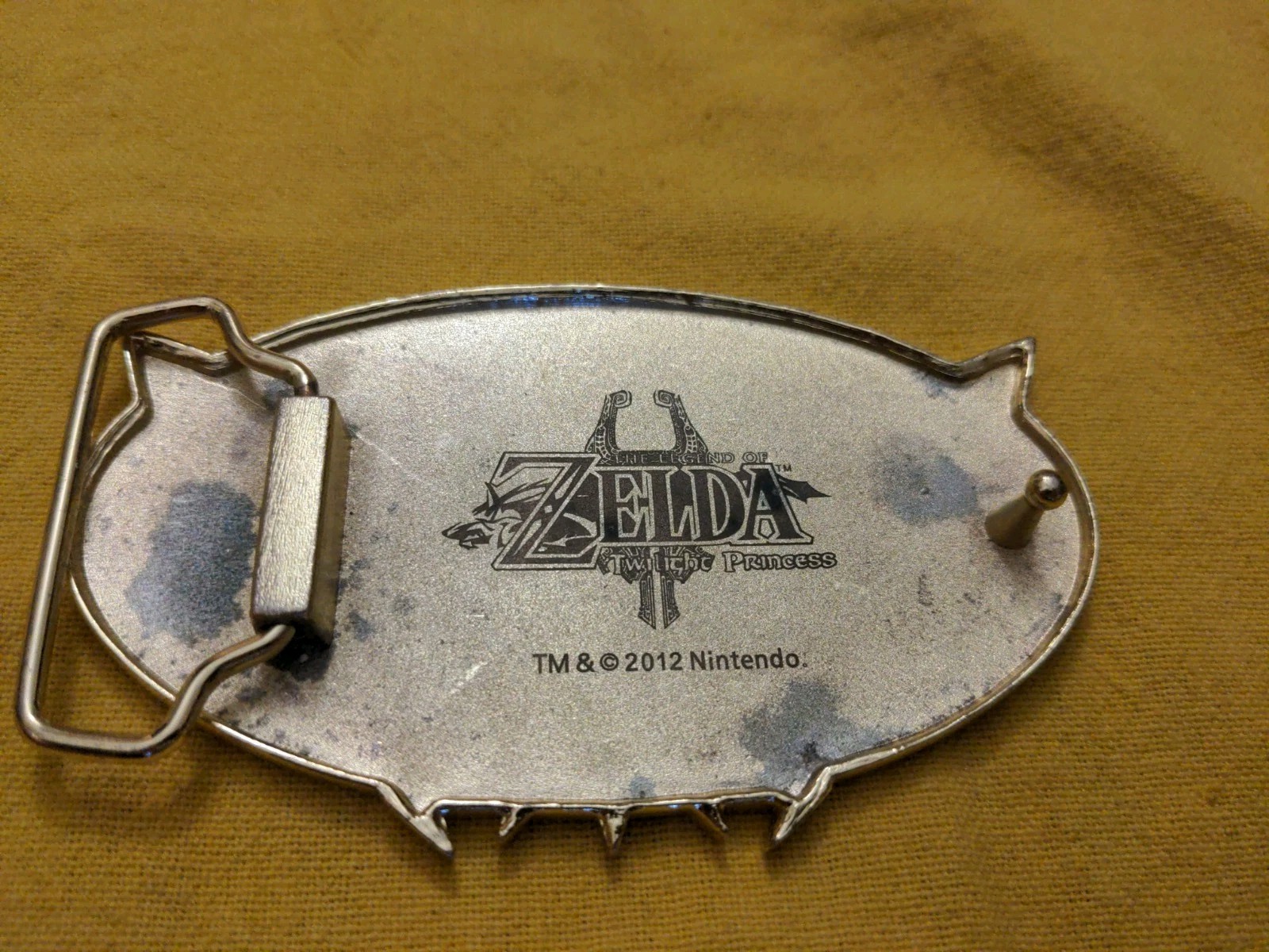 Nintendo The Legend Of Zelda 2012 Triforce Belt Buckle Green Twilight Princess