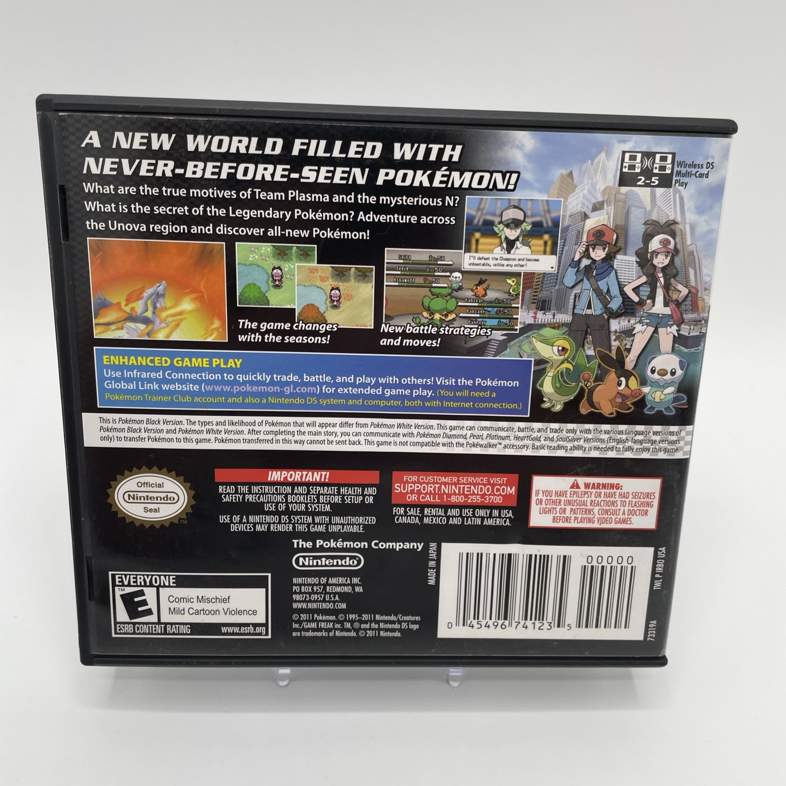 Pokemon: Black Version Nintendo DS 100% Complete CIB + Inserts Authentic