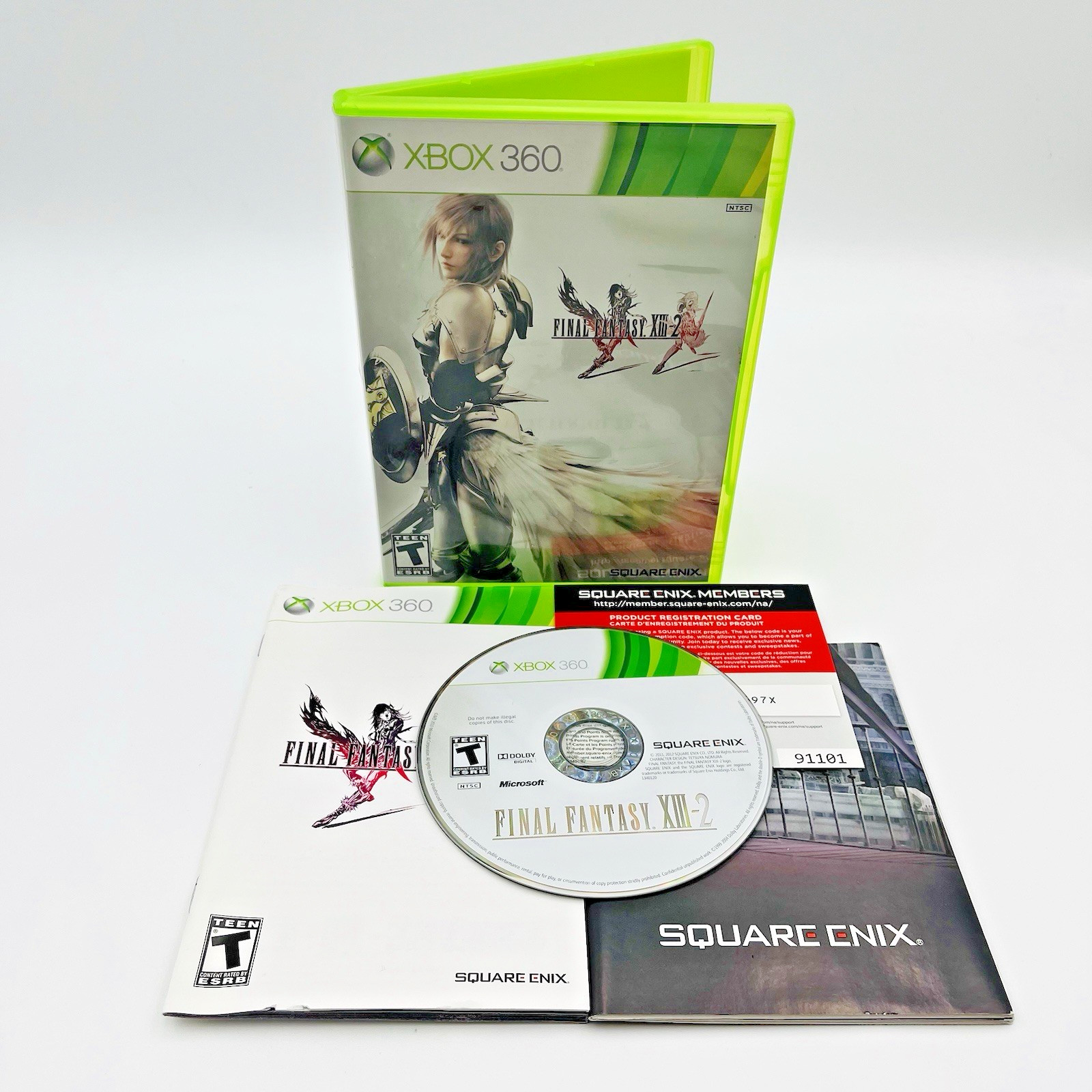 Final Fantasy XIII-2 (Microsoft Xbox 360) Complete w/ Manual, Poster & Reg. Card