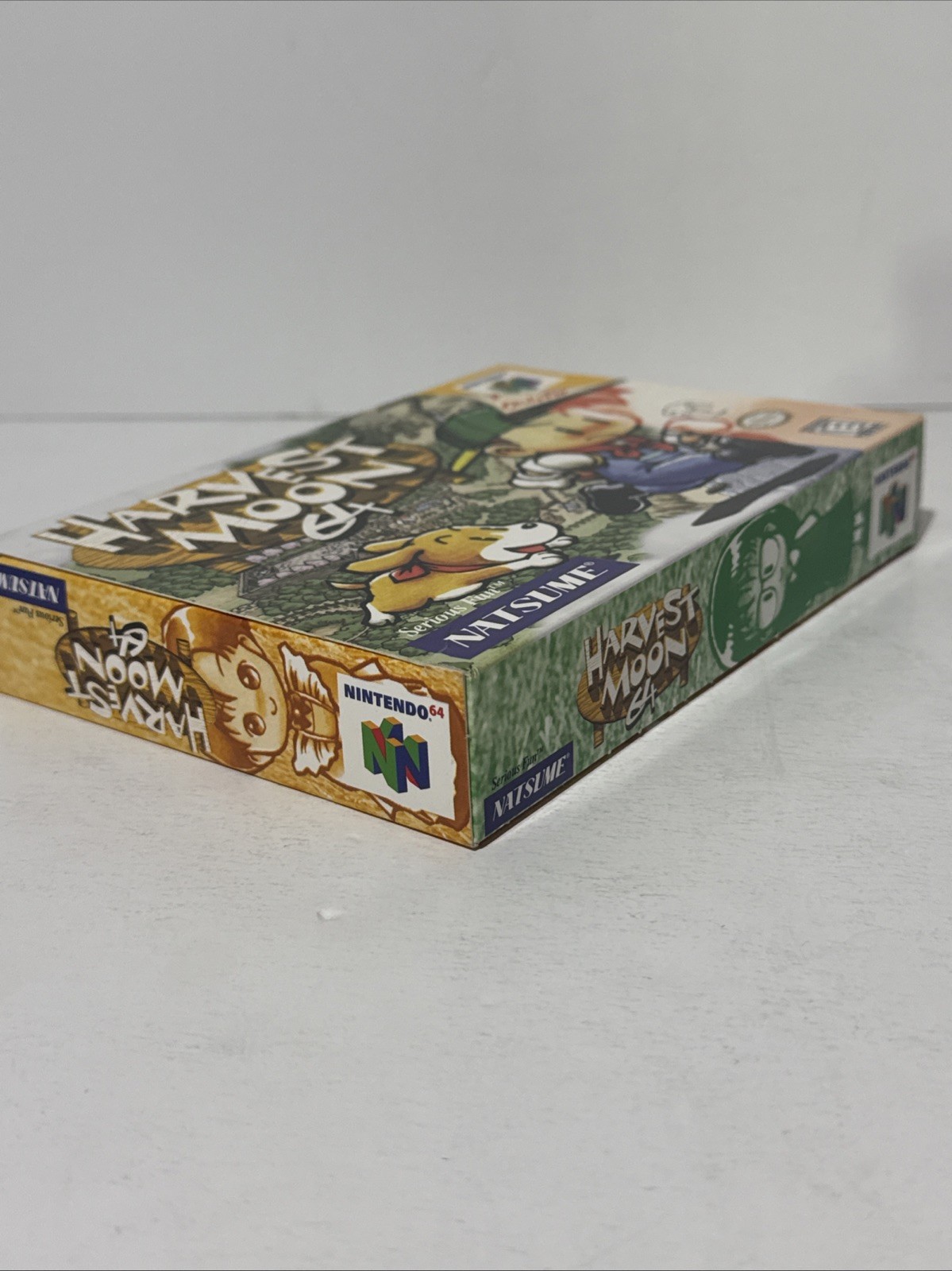 Harvest Moon (Nintendo 64 N64) Complete in Box CIB Very Nice! Box Protector