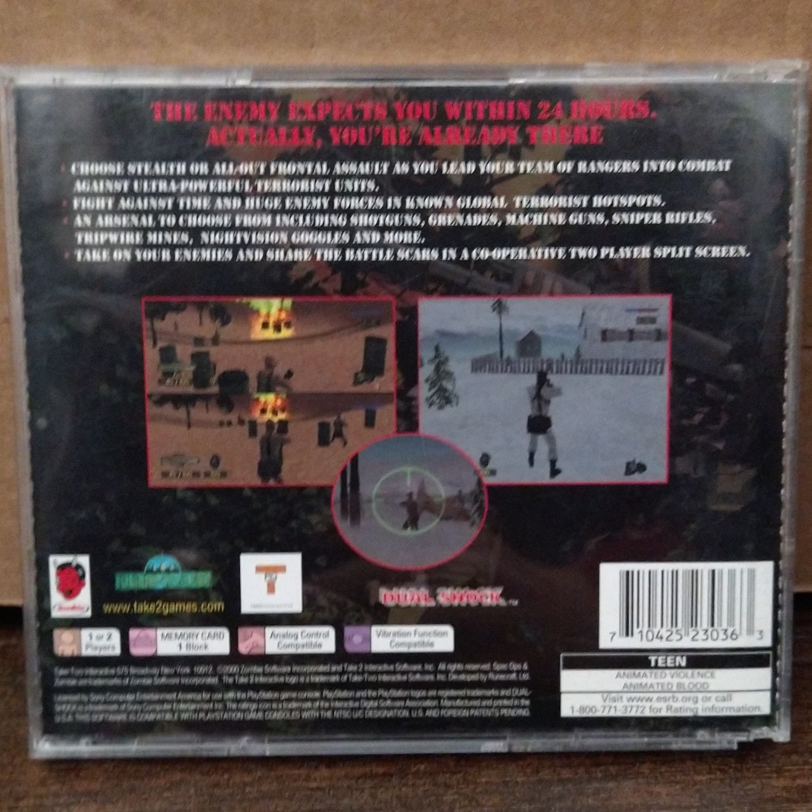 SPEC Ops: Stealth Patrol (PlayStation 1, Take 2 Interactive, Manual Included