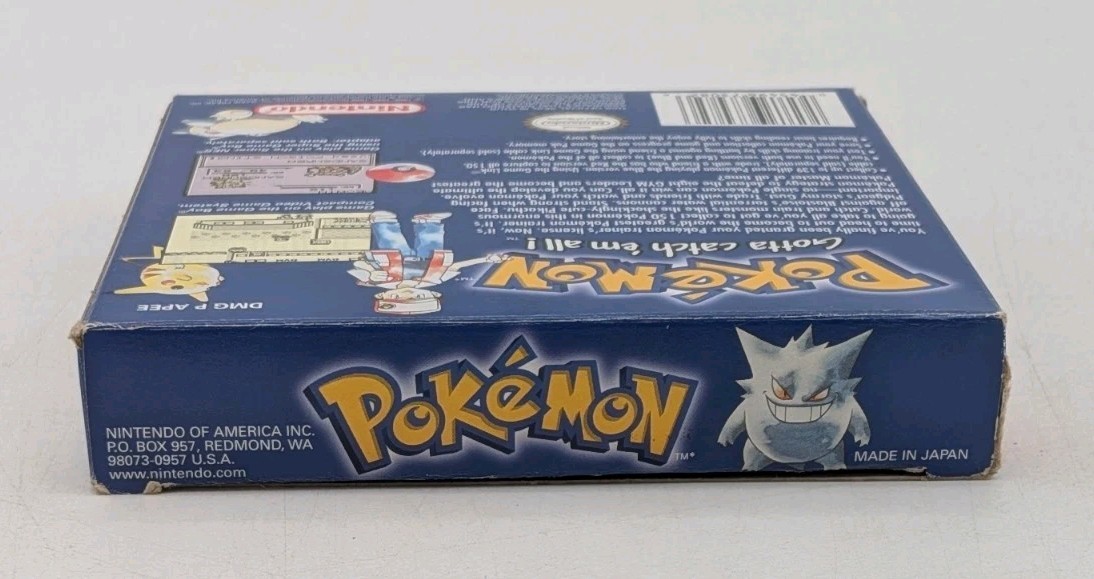 Pokemon Blue First Edition Nintendo Gameboy Complete In Box CIB Tested VGC
