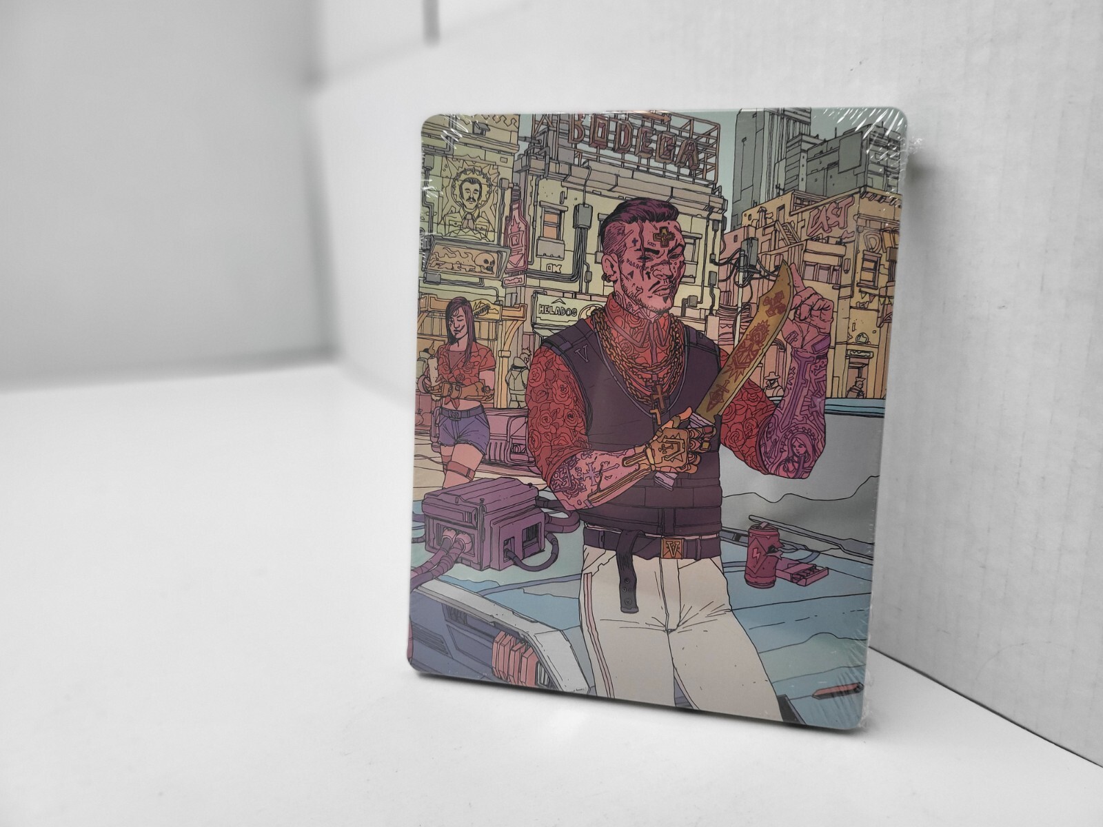 MINT NEW Sealed Cyberpunk 2077 Valentinos Metal Steel Book Case (NO GAME) J24