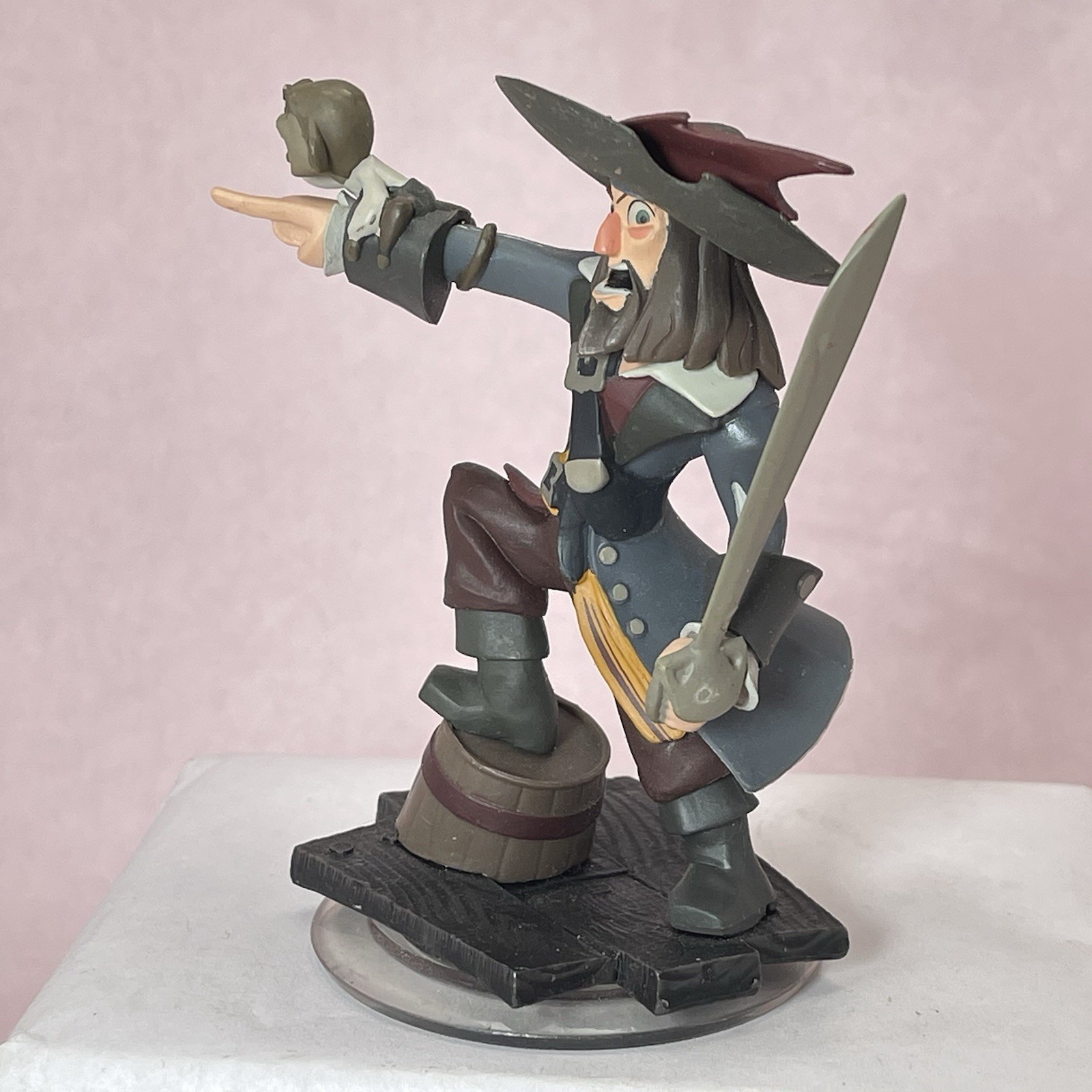 Captain Barbosa Pirates Of the Caribbean Disney Interactive Toy Figure Approx 4″